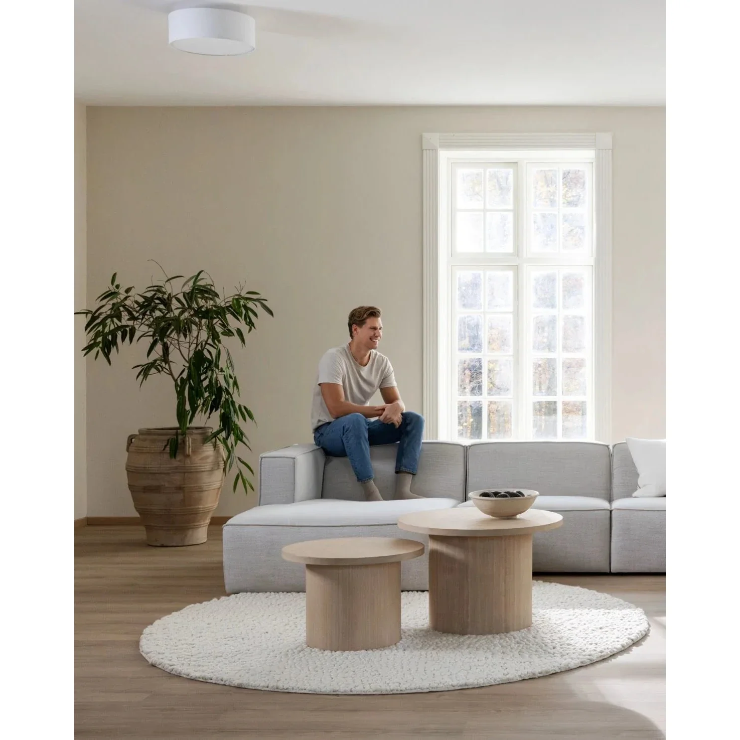 Isa, Forms & Objects, Modulsofa hjørne natur - 90x93x73 cm - Image 5