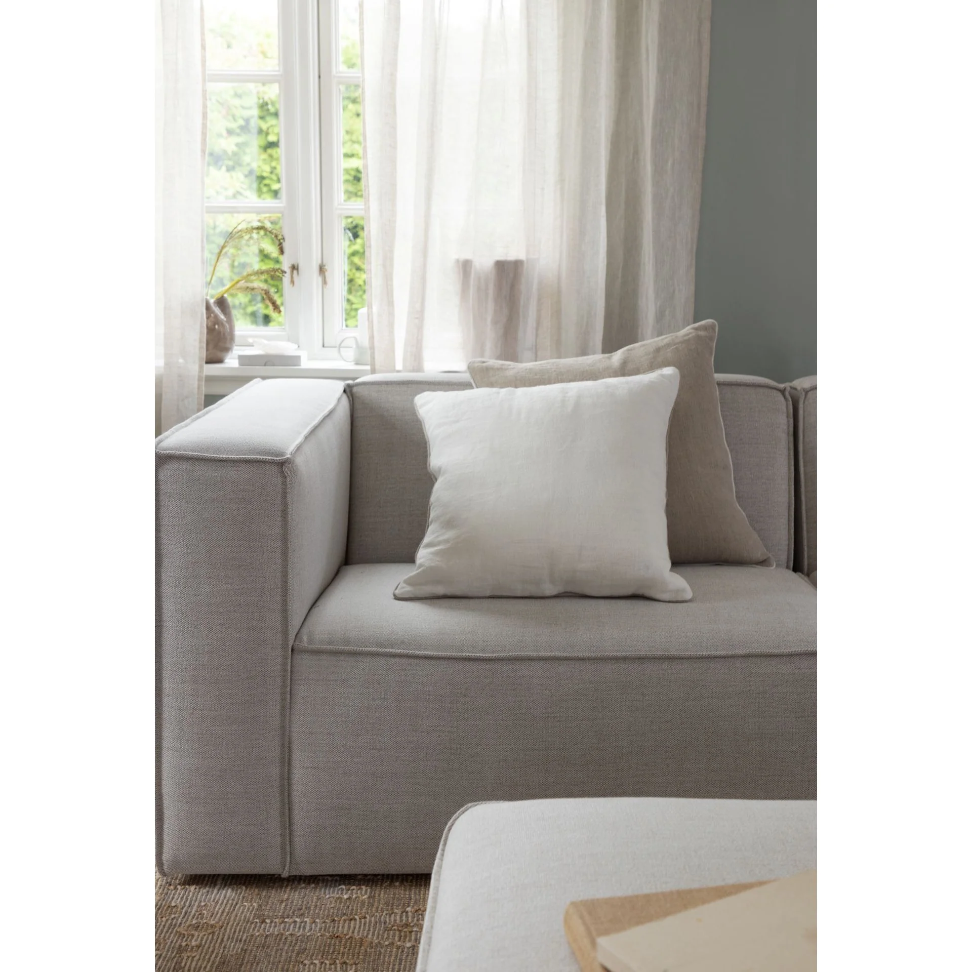 Isa Modulsofa 2-seter fra Kid, natur, slitesterkt tekstil - Image 2