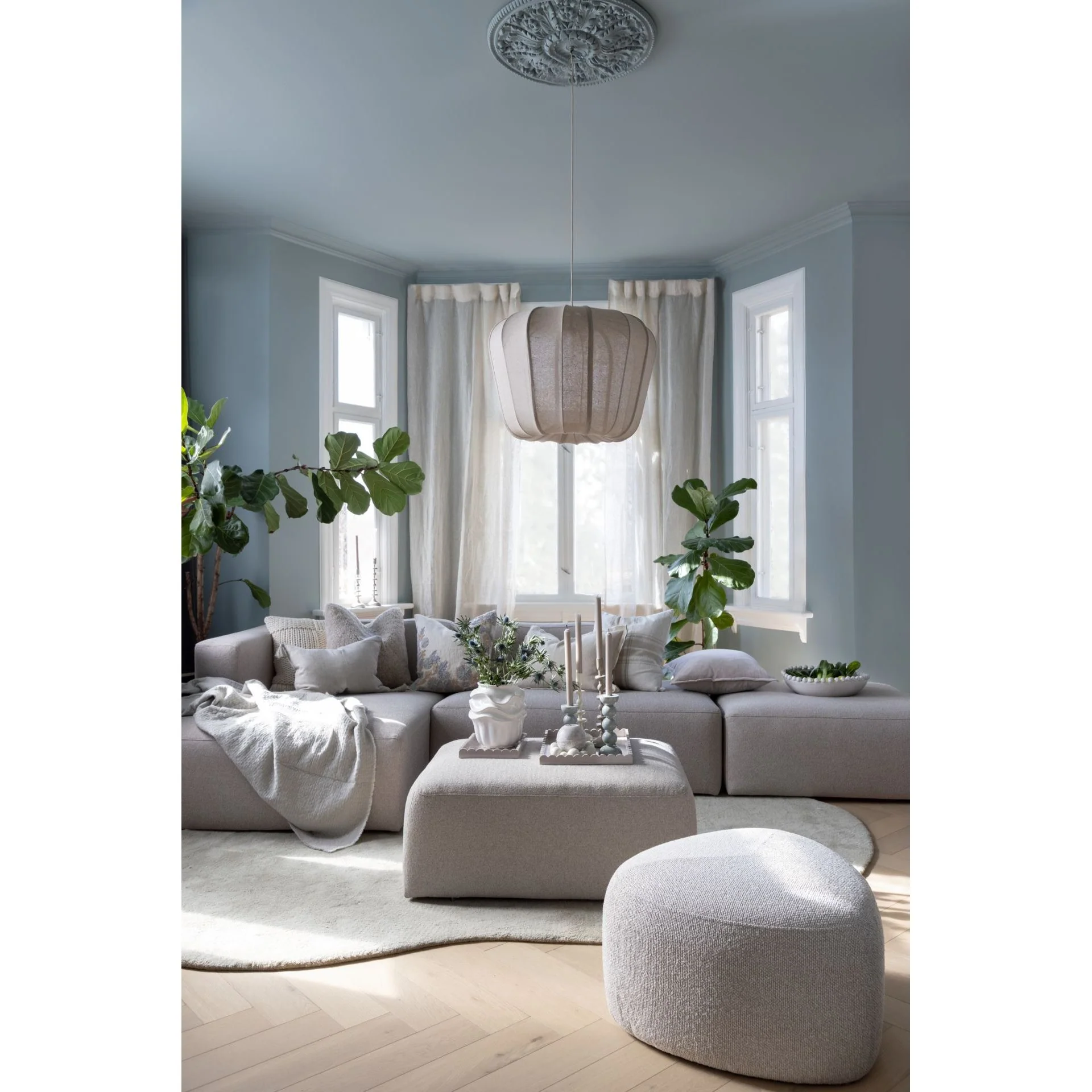 Isa Modulsofa puff natur - 90x93x73 cm fra Kid - Image 2