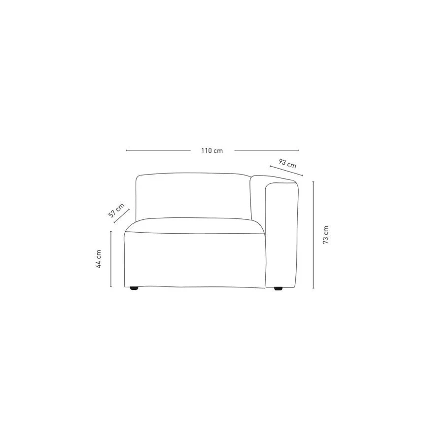 Isa sofagruppe 1,5 seter m/armlene høyre - Image 2