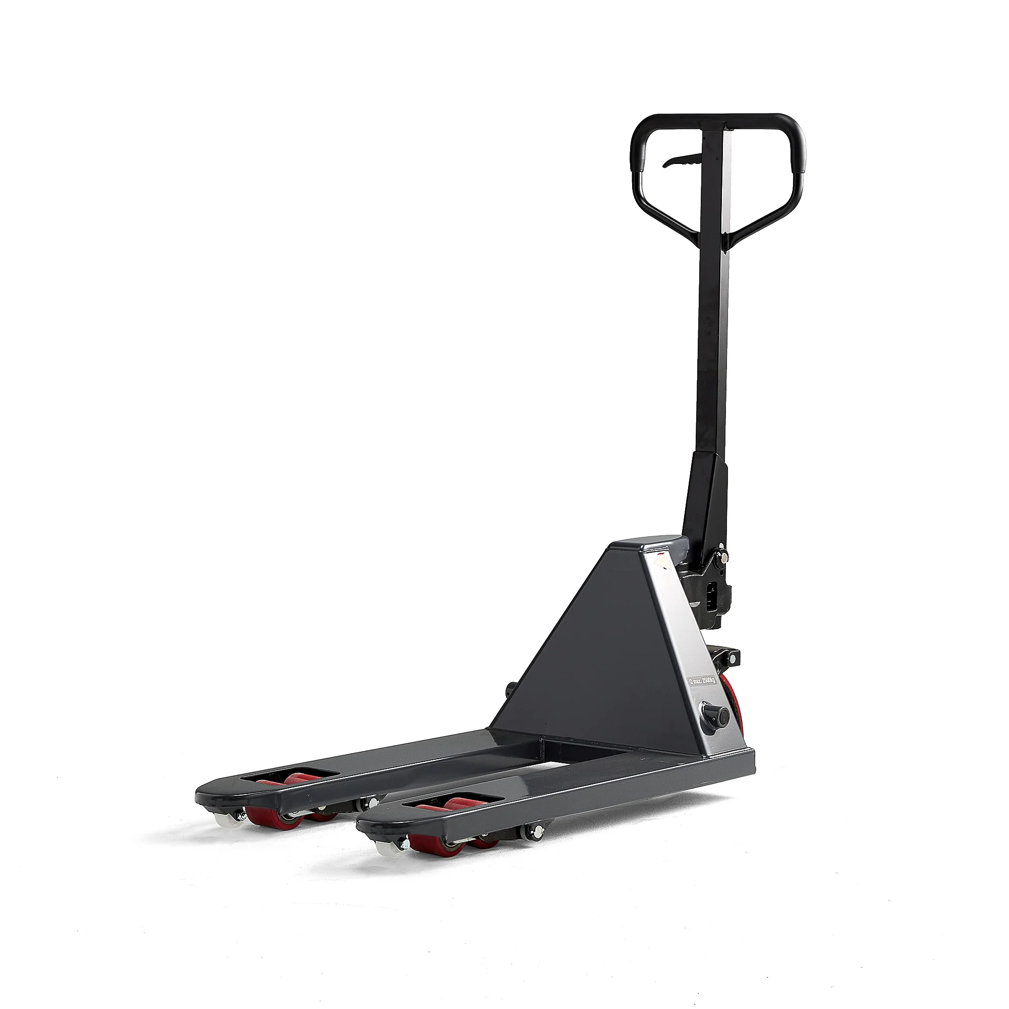 Jekketralle BOOST med hurtigløft, 2500 kg, 800 mm, boggie/polyuretan, grå fra AJ Produkter - Image 2