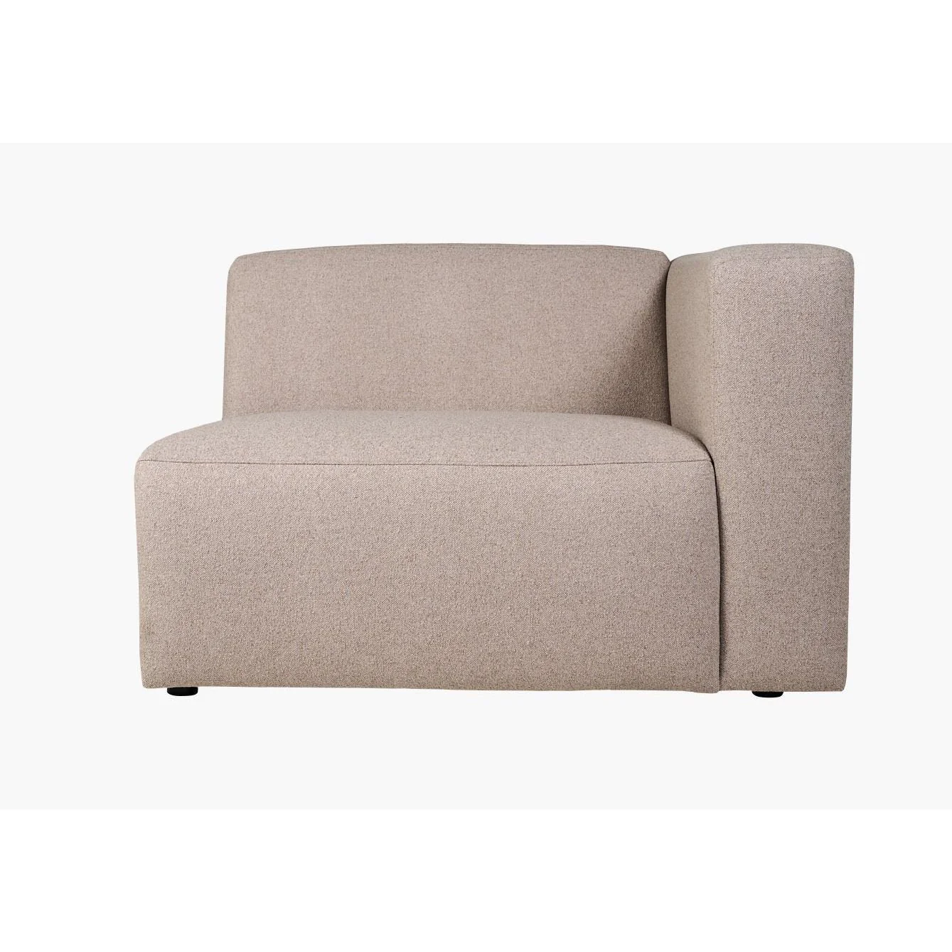 Juno Modulsofa 1,5 seter m/armlene høyre beige fra Kid, slitesterkt tekstil