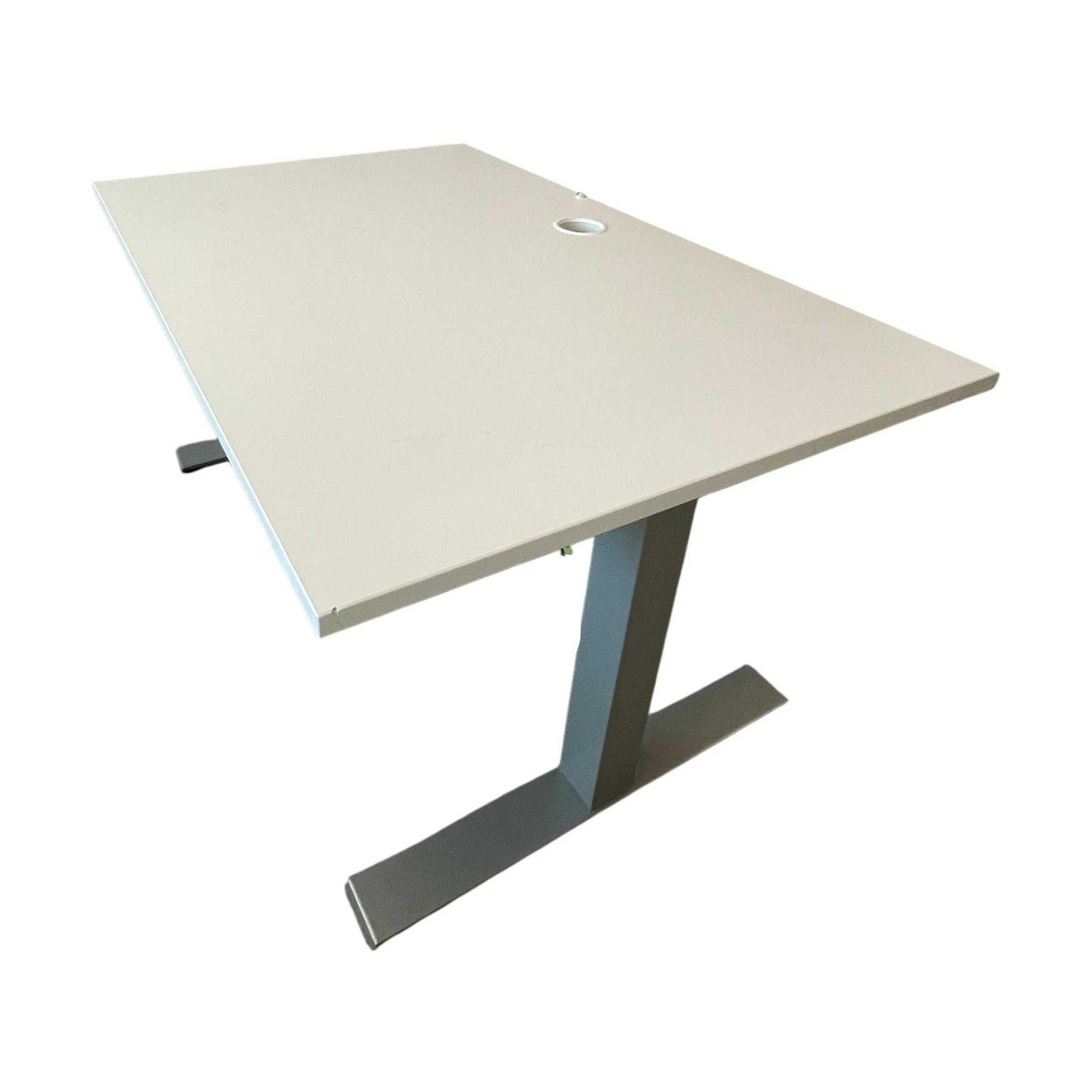 Kinnarps elektrisk hev/senk skrivebord, hvit laminat, 120x80 cm - Image 2