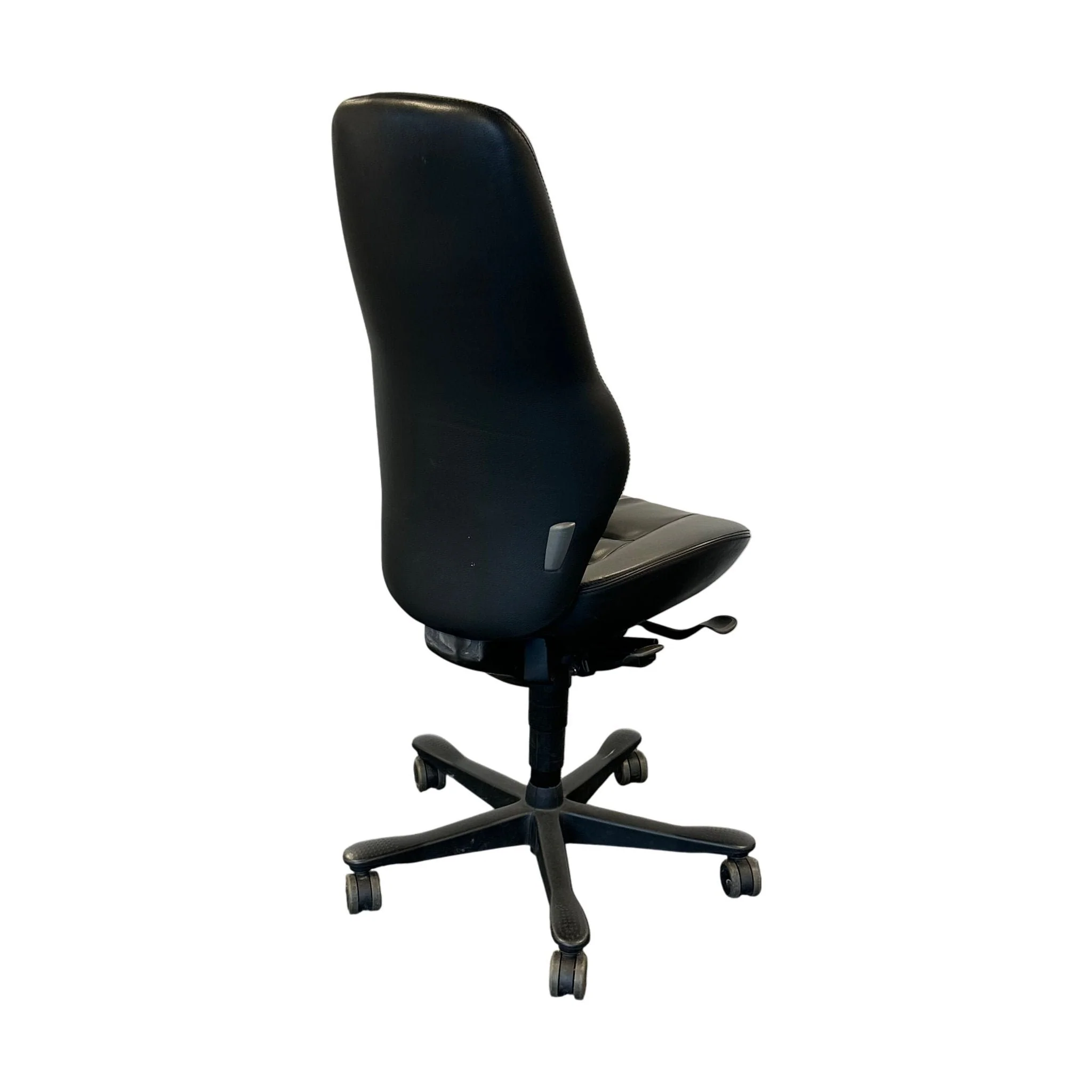 Kinnarps Synchrone 8000 kontorstol, sort skinn - Image 4