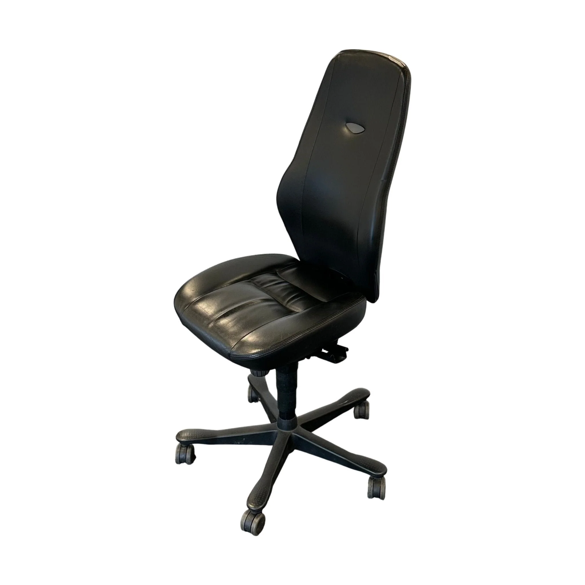 Kinnarps Synchrone 8000 kontorstol, sort skinn - Image 5