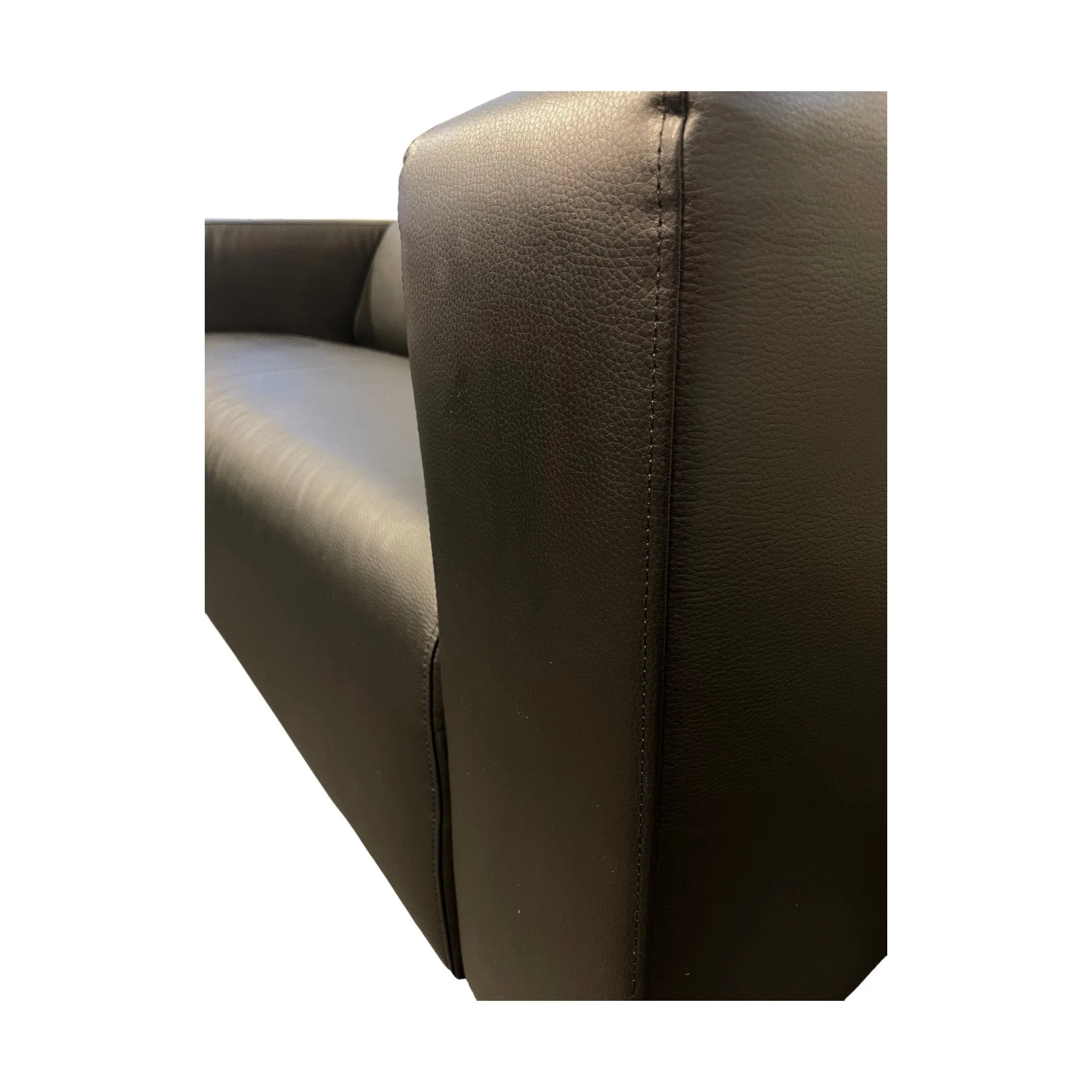 Klippan 2-seter sofa fra IKEA, svart skinn - Image 3