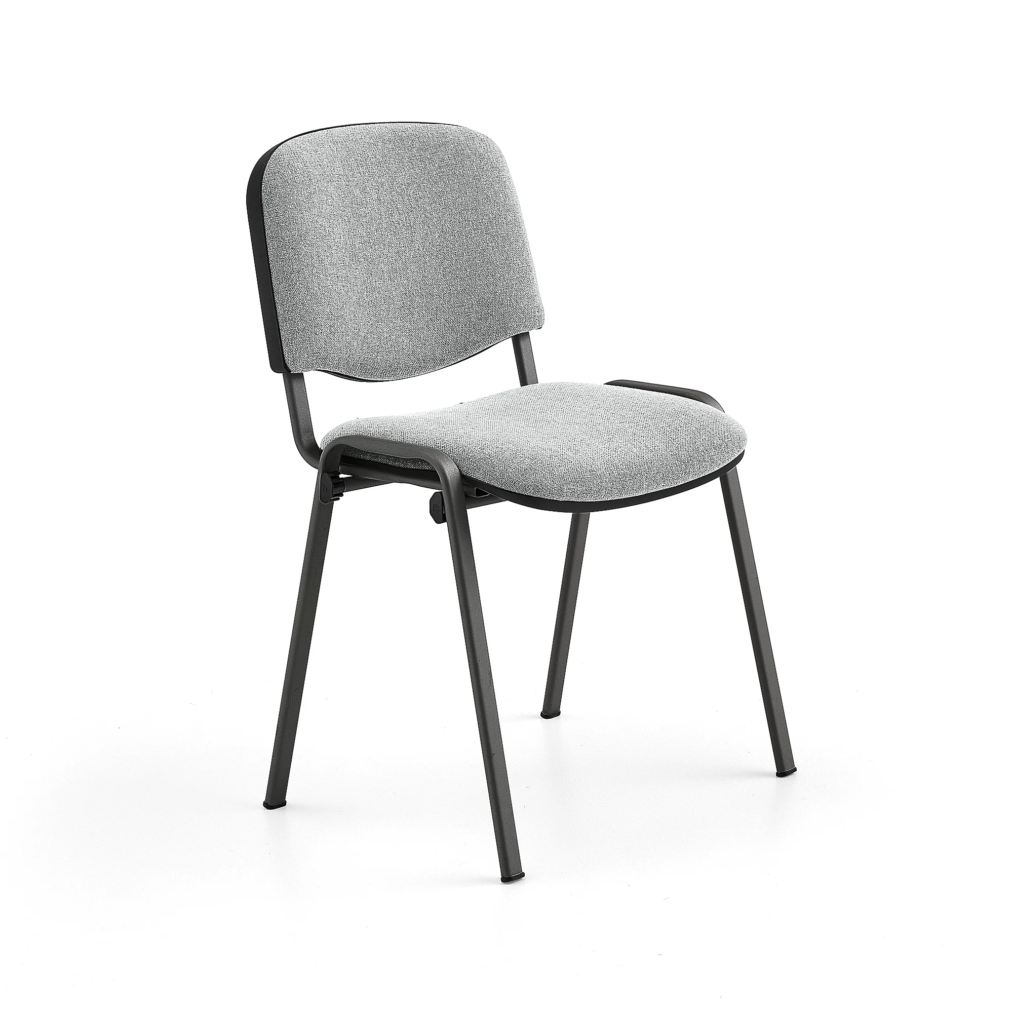 Konferansestol NELSON, 4-pk., lys grÄ/svart - Image 2
