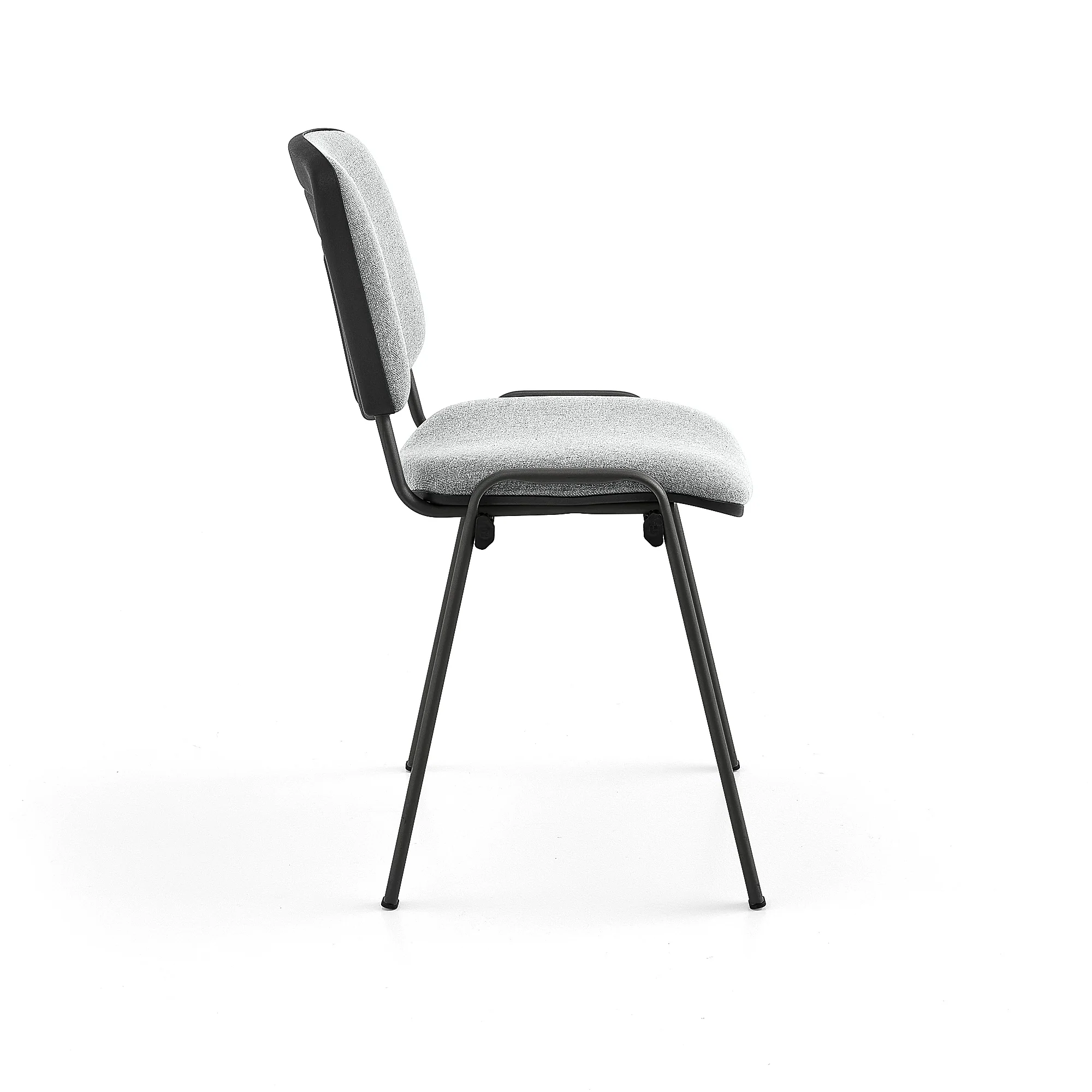 Konferansestol NELSON, 4-pk., lys grÄ/svart - Image 4