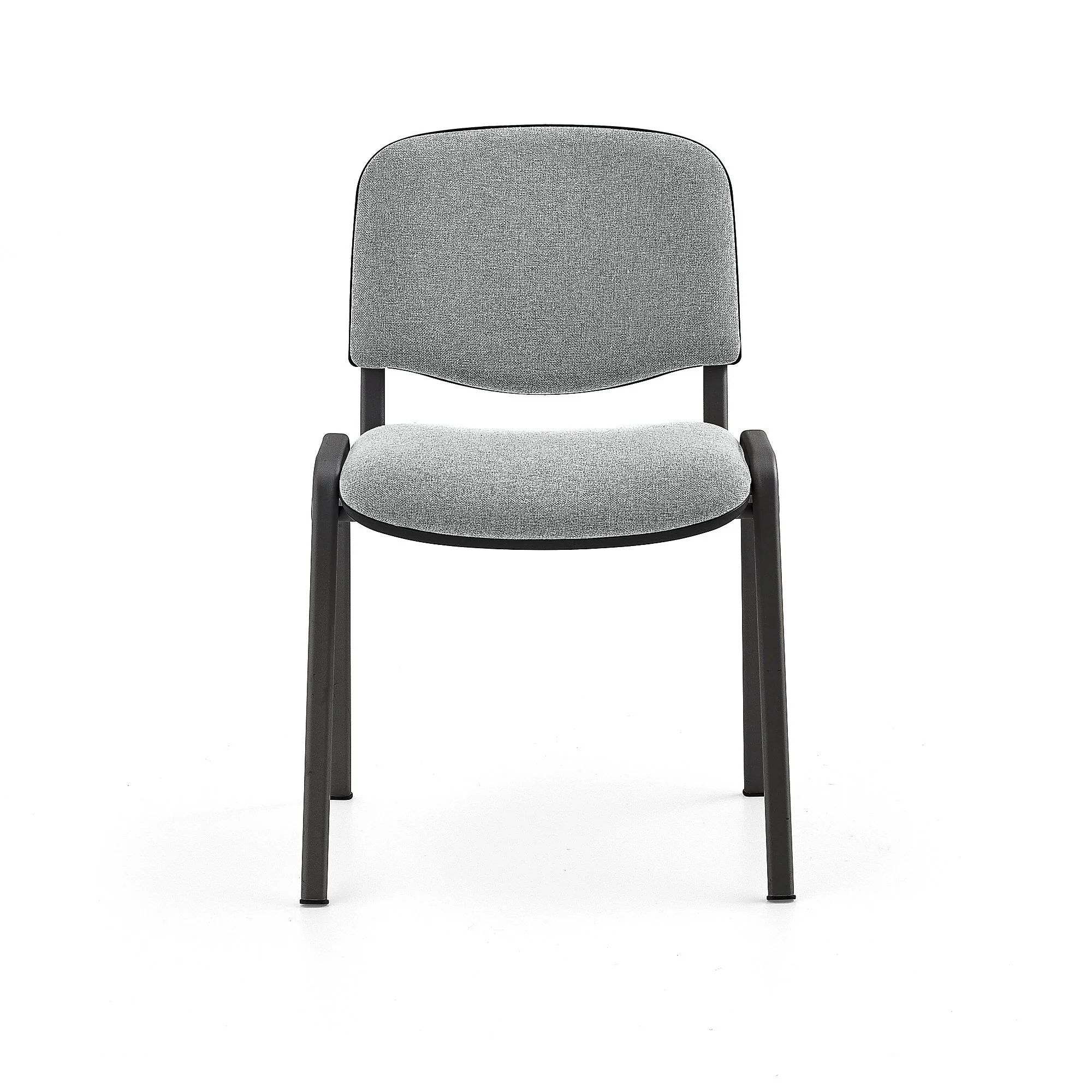 Konferansestol NELSON, 4-pk., lys grÄ/svart - Image 6