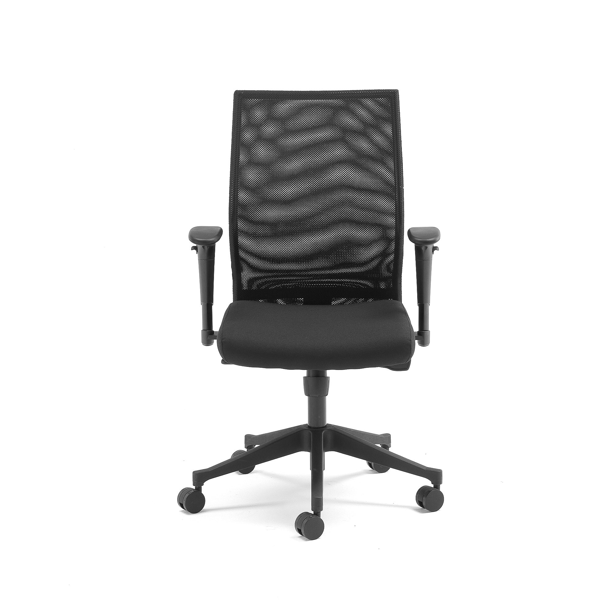 Kontorstol MILTON med nettingrygg, svart - Image 3