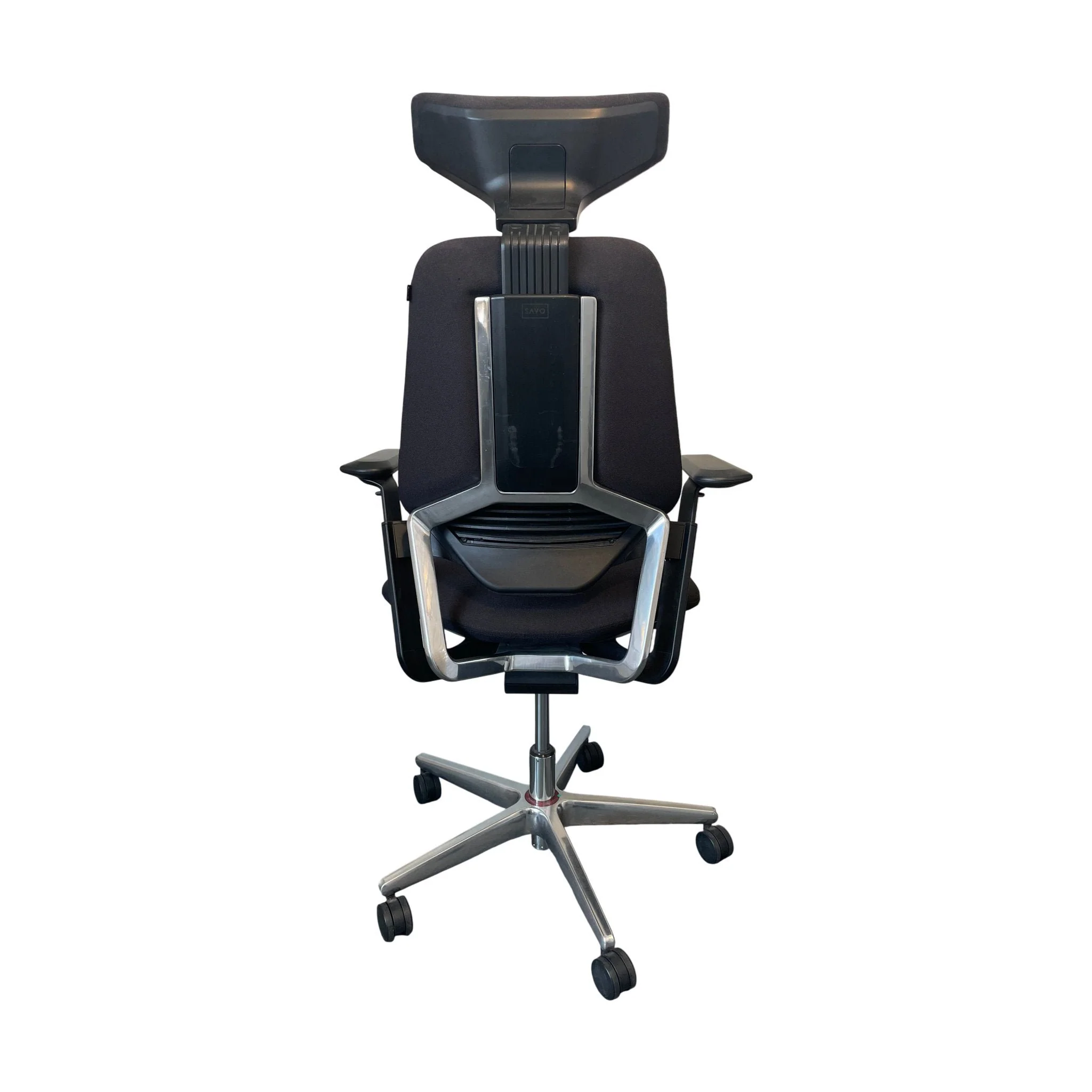 Kontorstol SAVO S3, svart stoff - Image 4