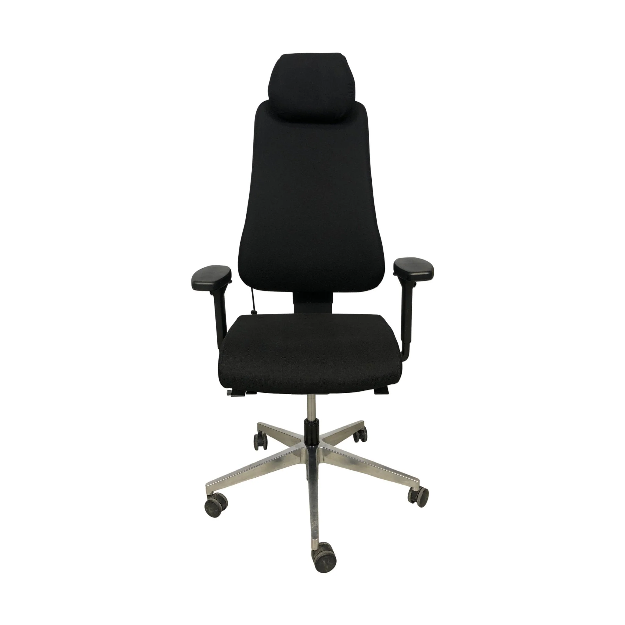 Kontorstol Uni 11XL fra KontorKonsult, sort tekstil