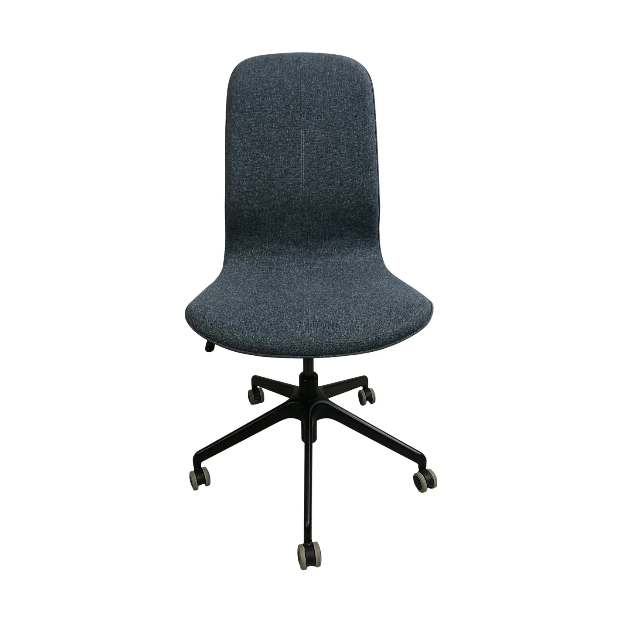 Langfjäll kontorstol fra IKEA, blå tekstil