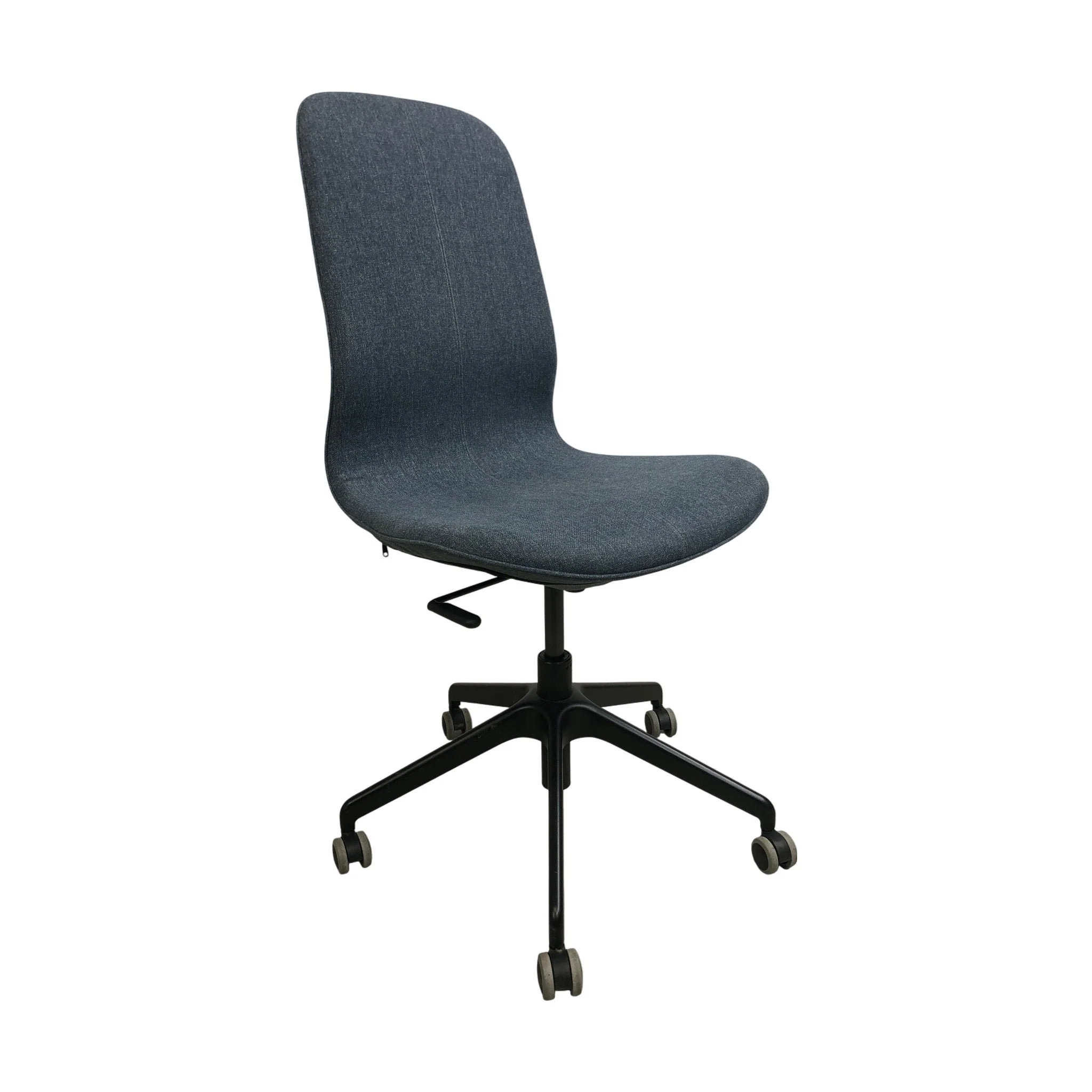 Langfjäll kontorstol fra IKEA, blå tekstil - Image 2