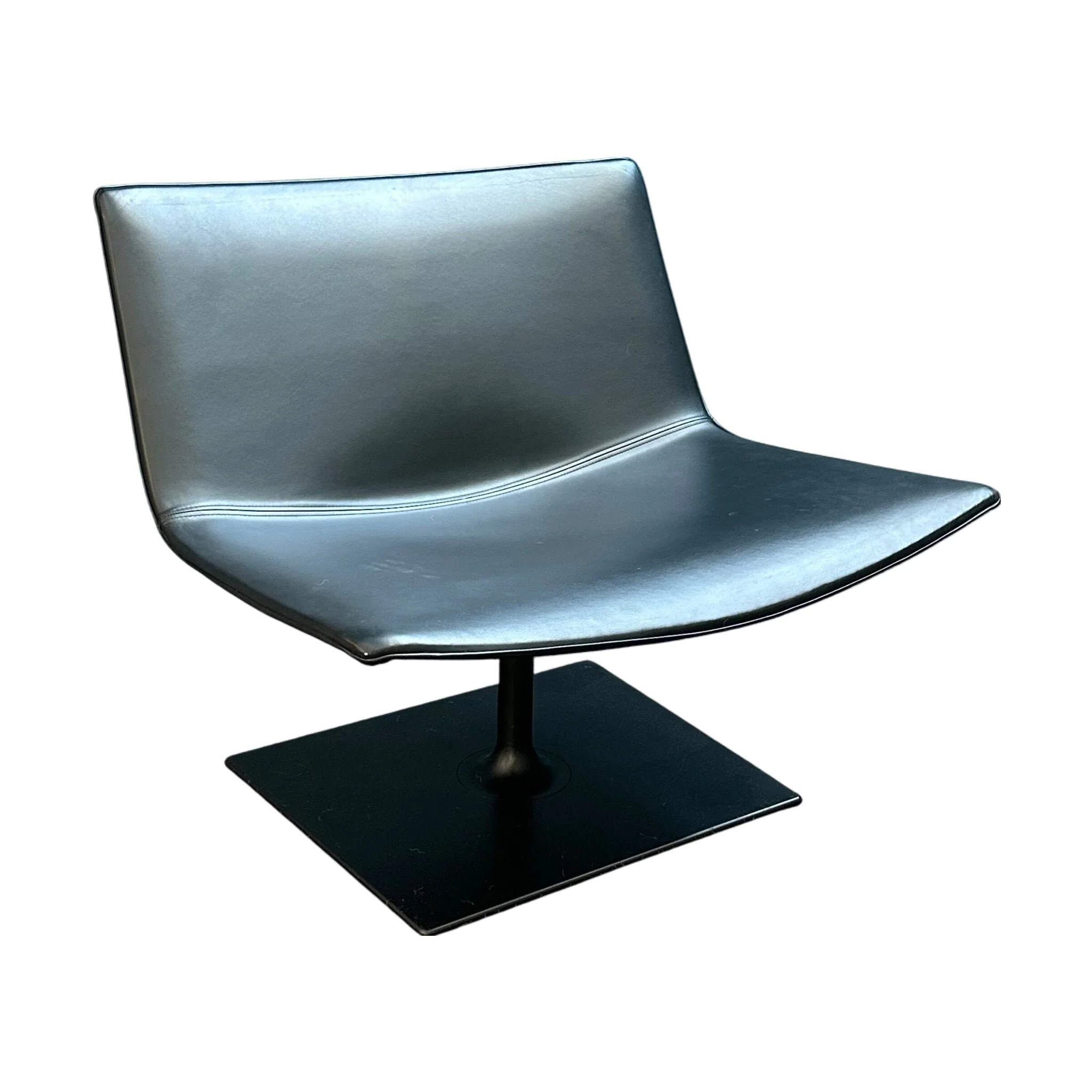 Lenestol fra Arper Catifa 80, skinn, moderne design - Image 4