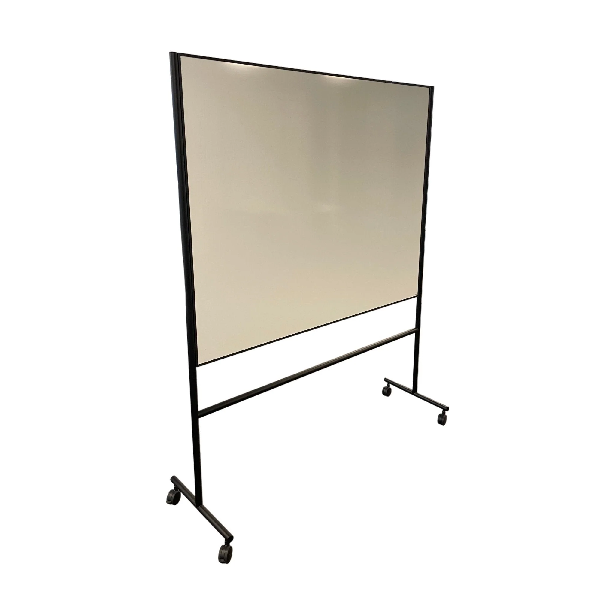 Lintex whiteboard på hjul med svart ramme, 155x50x195 cm - Image 2