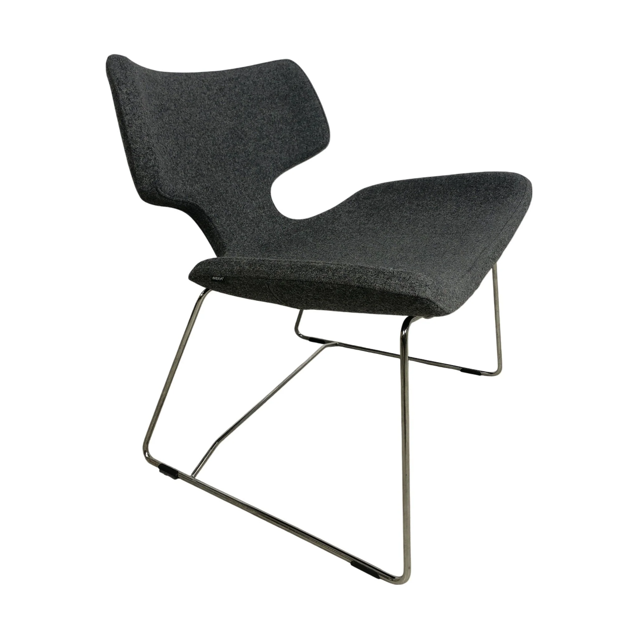 Materia Bone loungestol i grÄ ull - Image 2