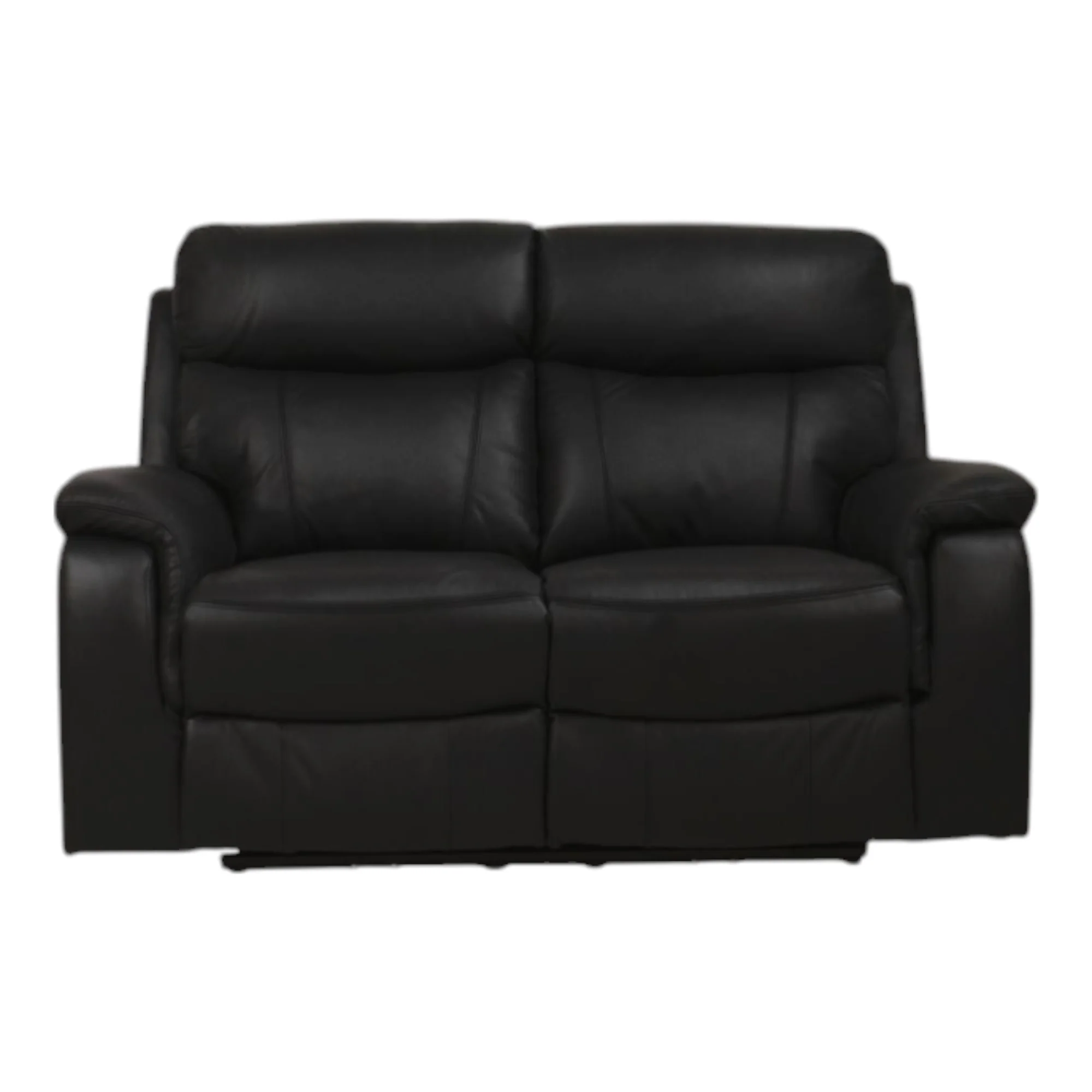 Mayfield 2-seter sofa, sort hud/PVC, elektrisk recliner-funksjon - Image 2