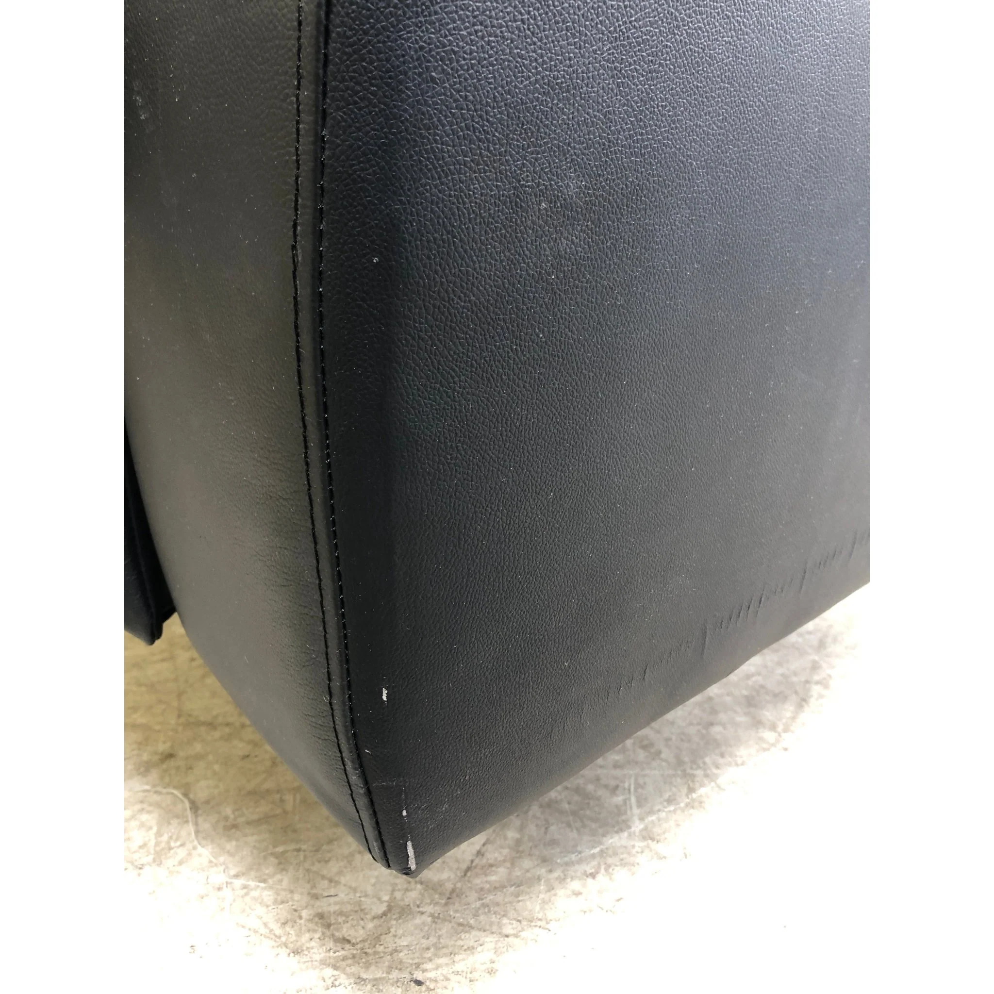 Mayfield 3-seter sofa, sort hud/PVC - Image 11