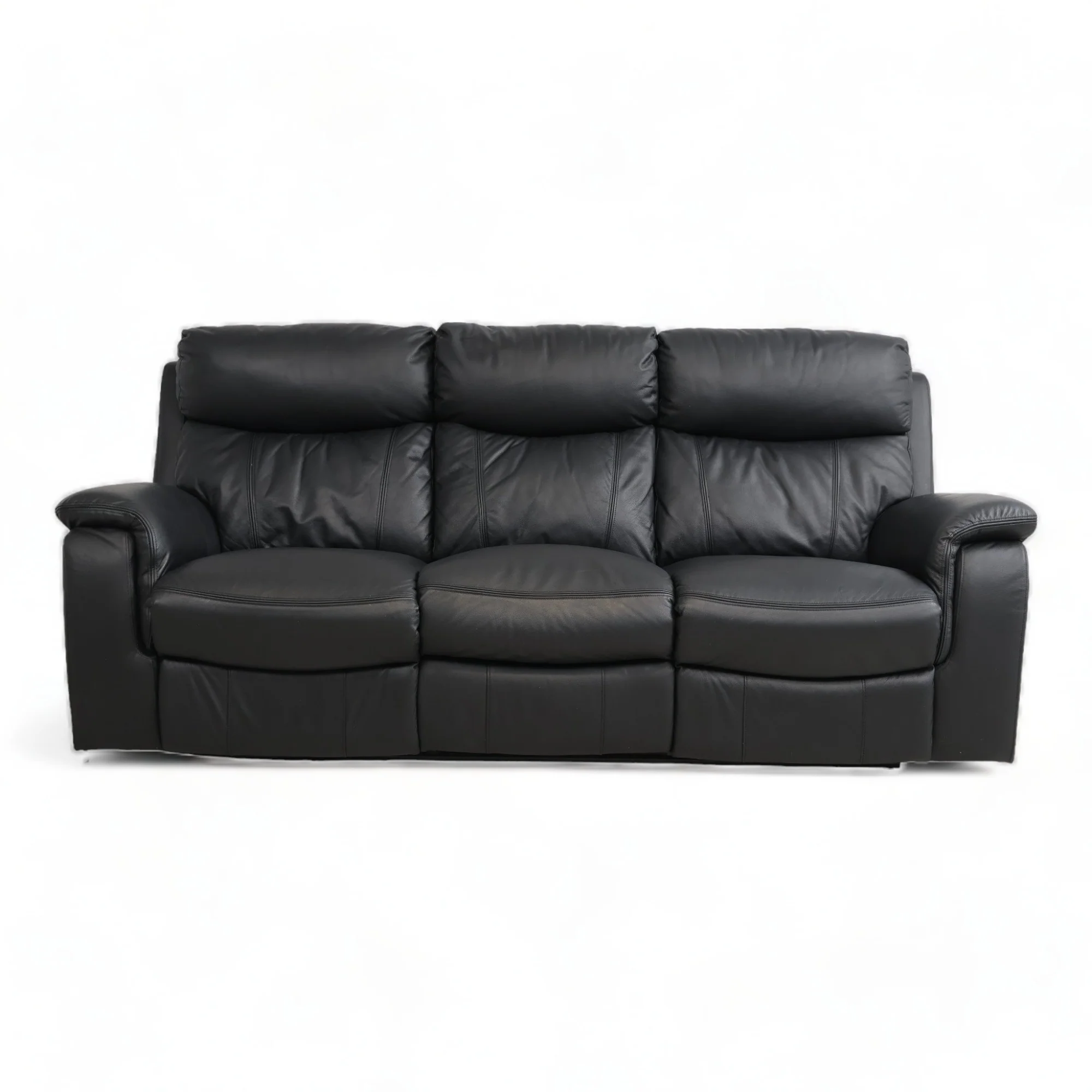 Mayfield 3-seter sofa, sort hud/PVC - Image 2