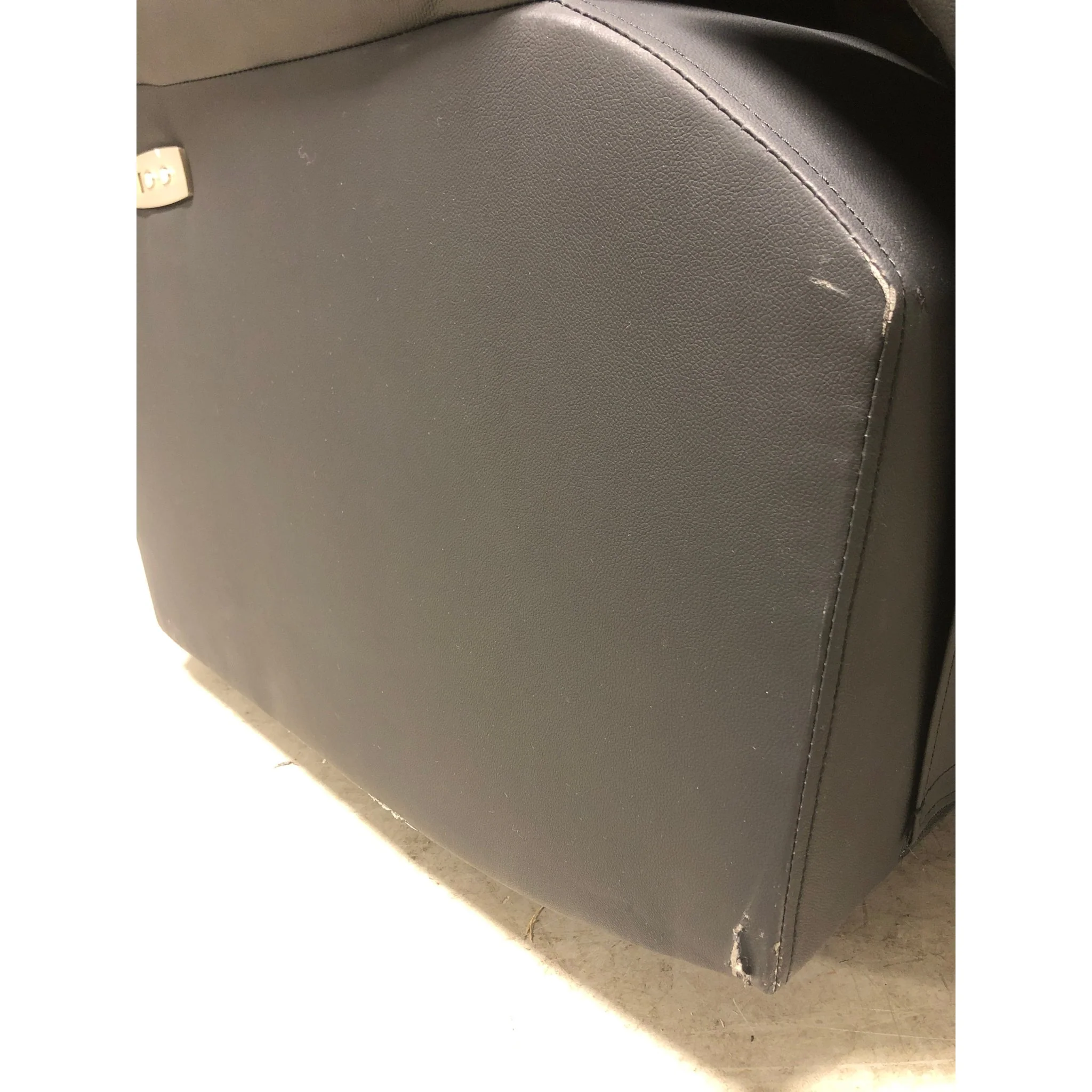 Mayfield 3-seter sofa, sort hud/PVC - Image 2