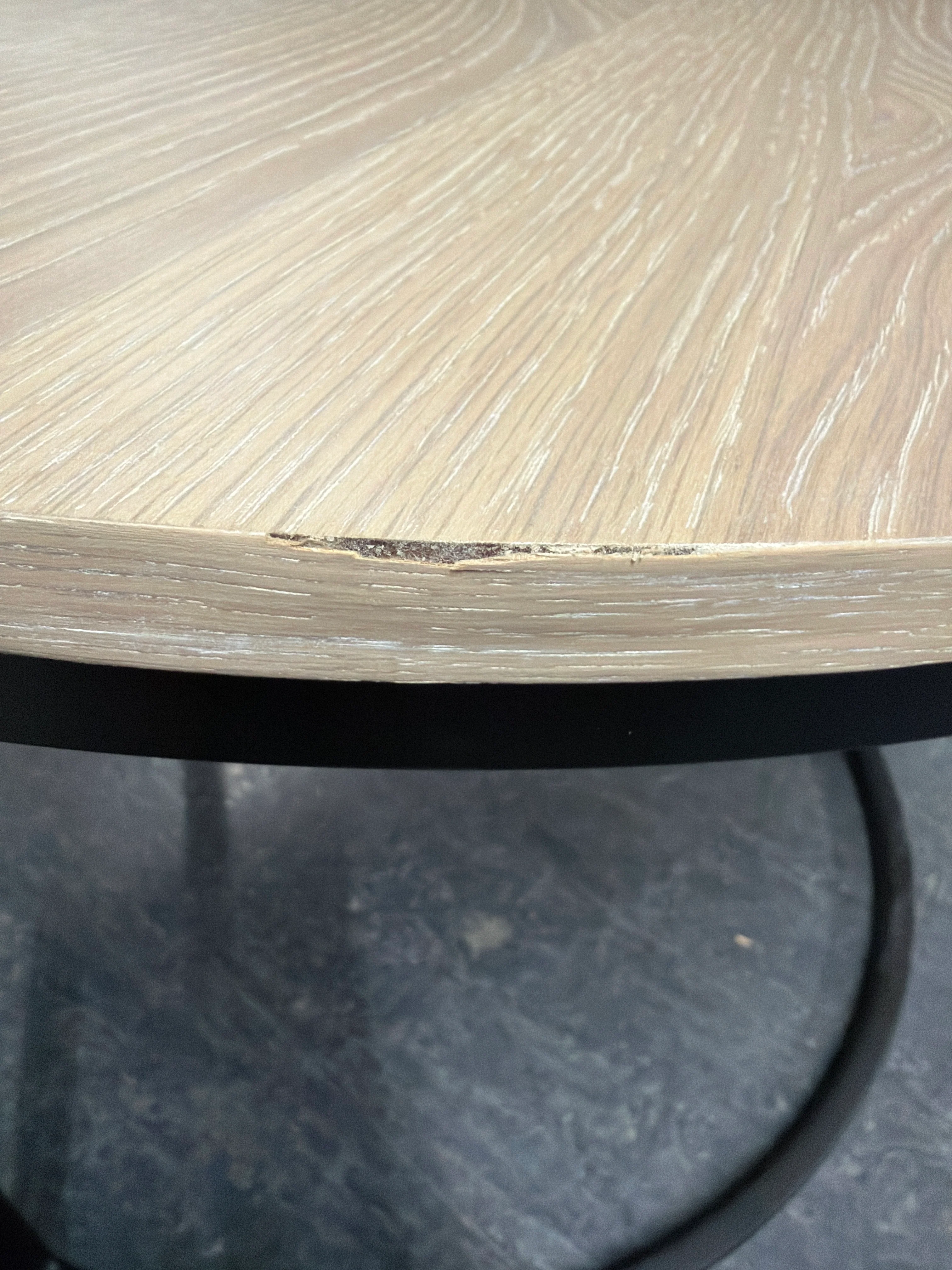 Metro Sofabord fra A-Møbler, Ø:75cm/Ø:58cm, hvitpigmentert eik - Image 4