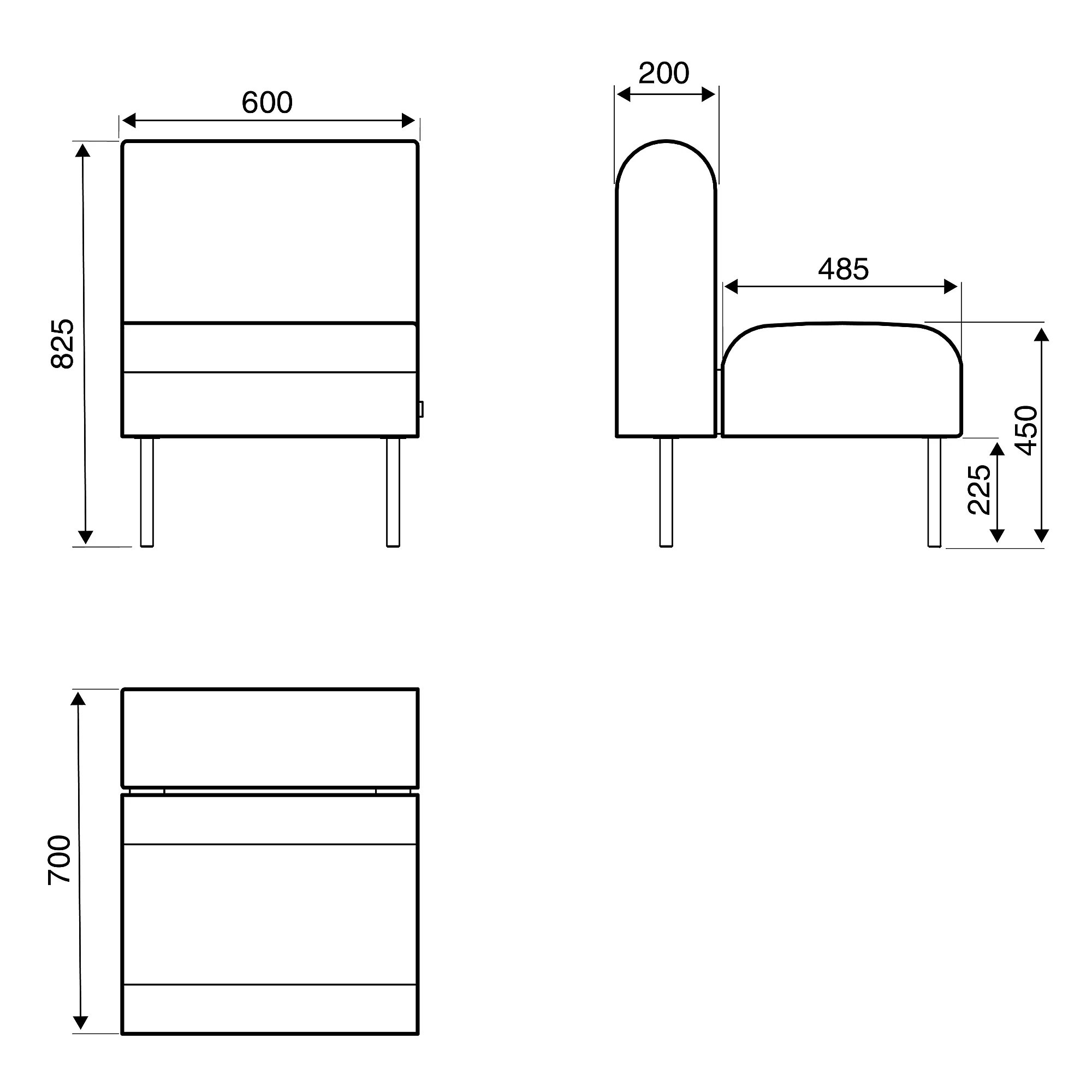 Modulsofa VARIETY, 1-seter fra AJ Produkter, marineblå - Image 5