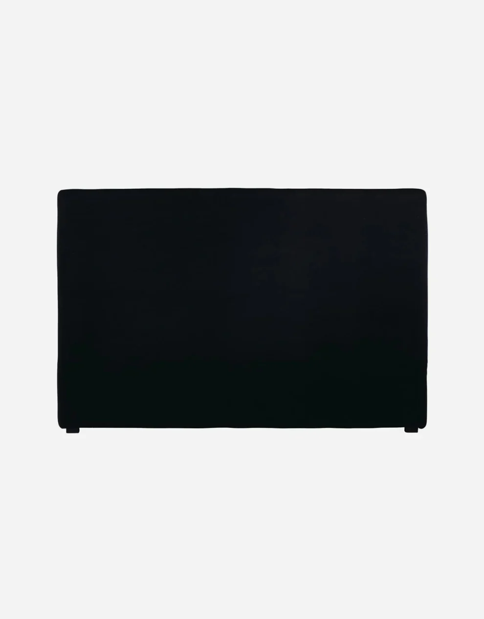 Monaco Sengegavl sort velour - 180x120x8 cm