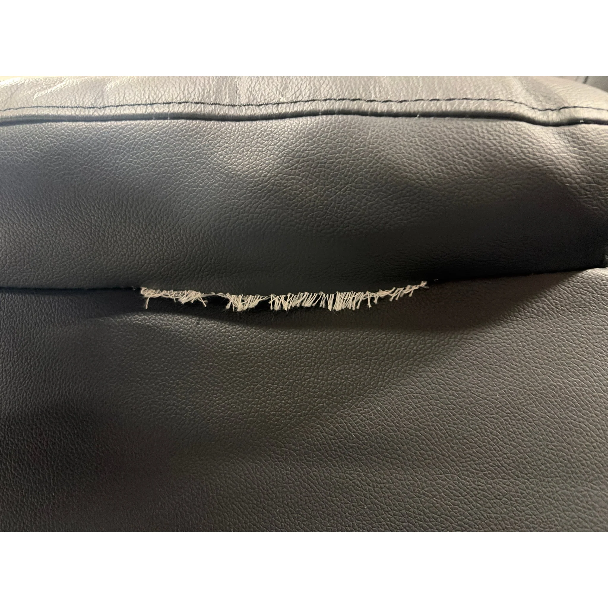 Mora 1-seter reclinerstol, sort hud/PU - Image 3