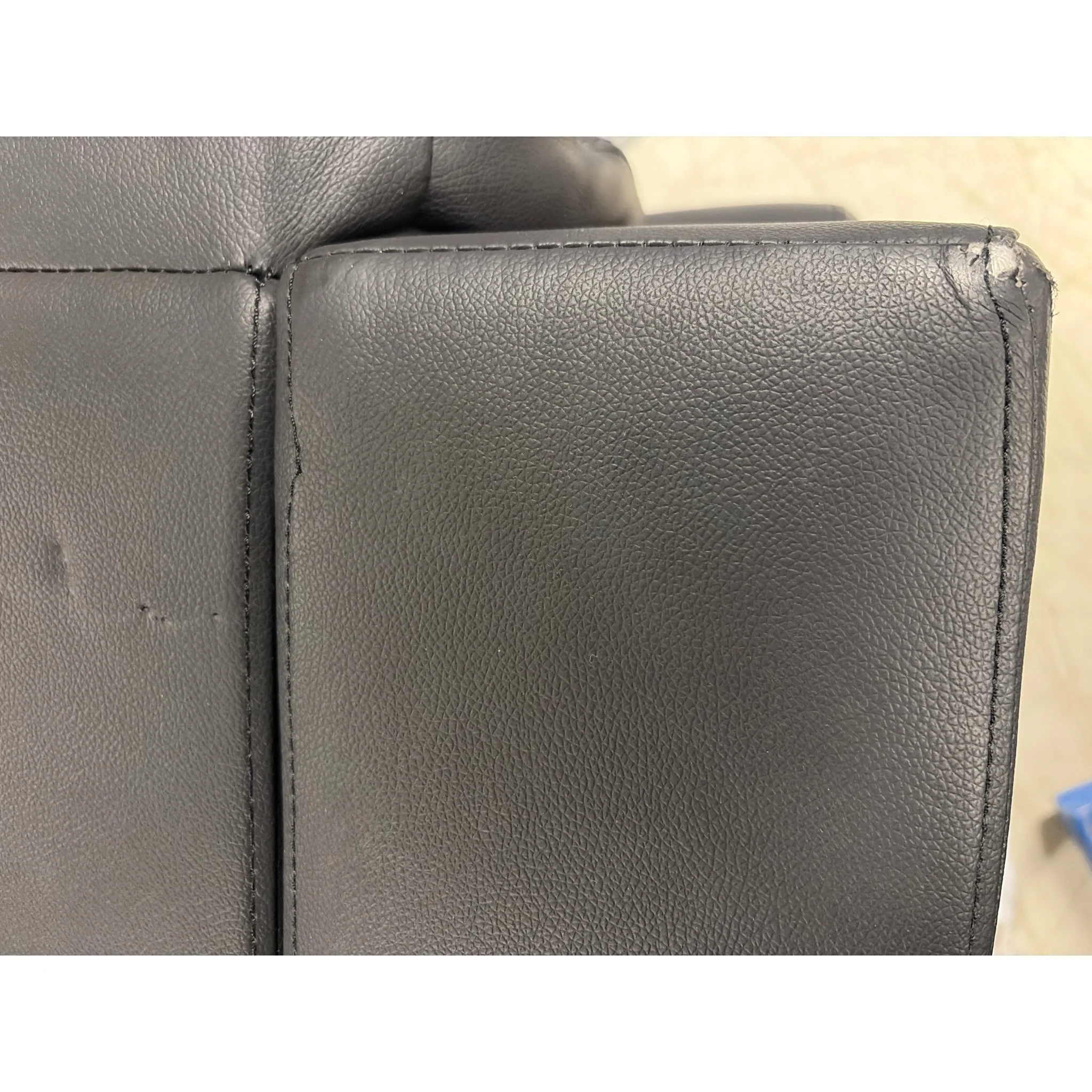 Mora 1-seter reclinerstol, sort hud/PU - Image 5