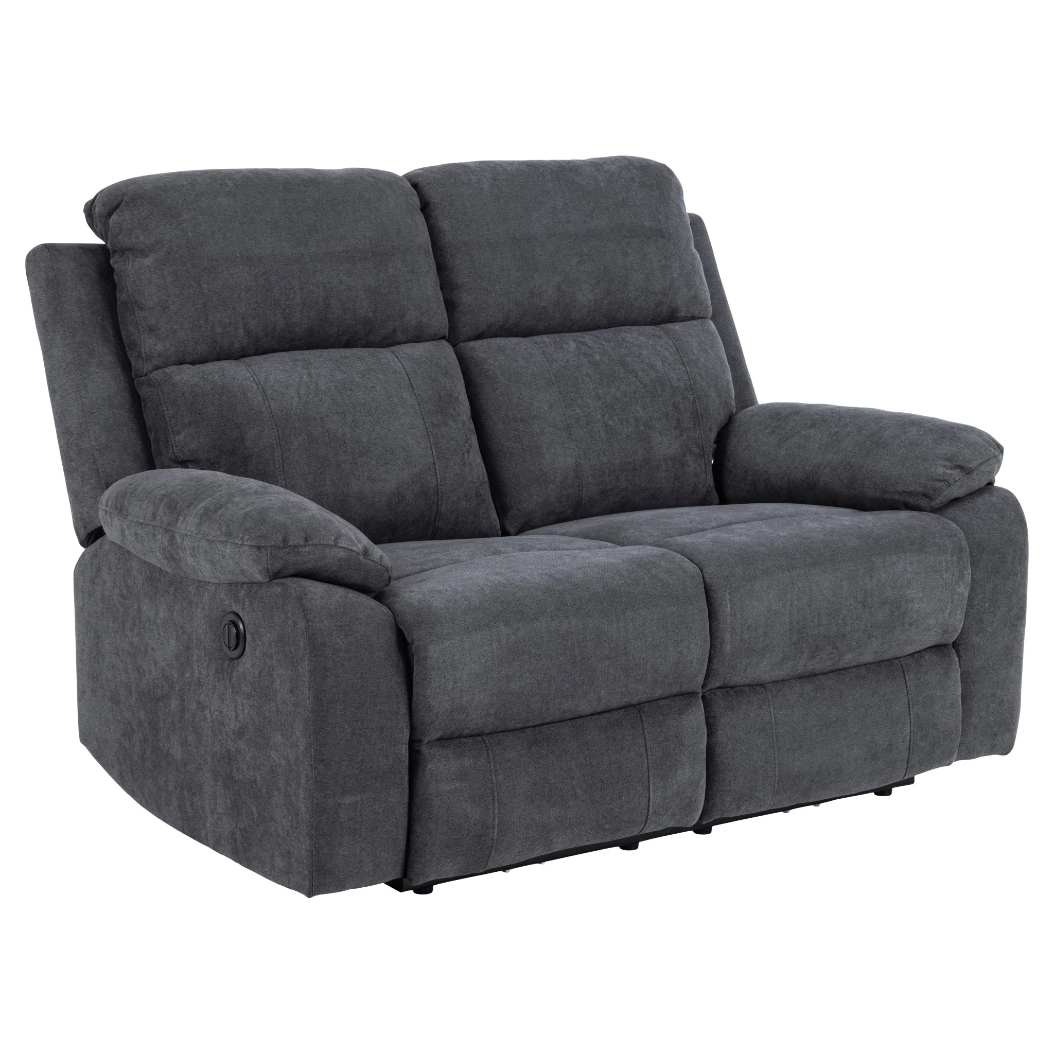 Mora 2-seter recliner-sofa fra A-MÞbler, grÄtt microfiberstoff