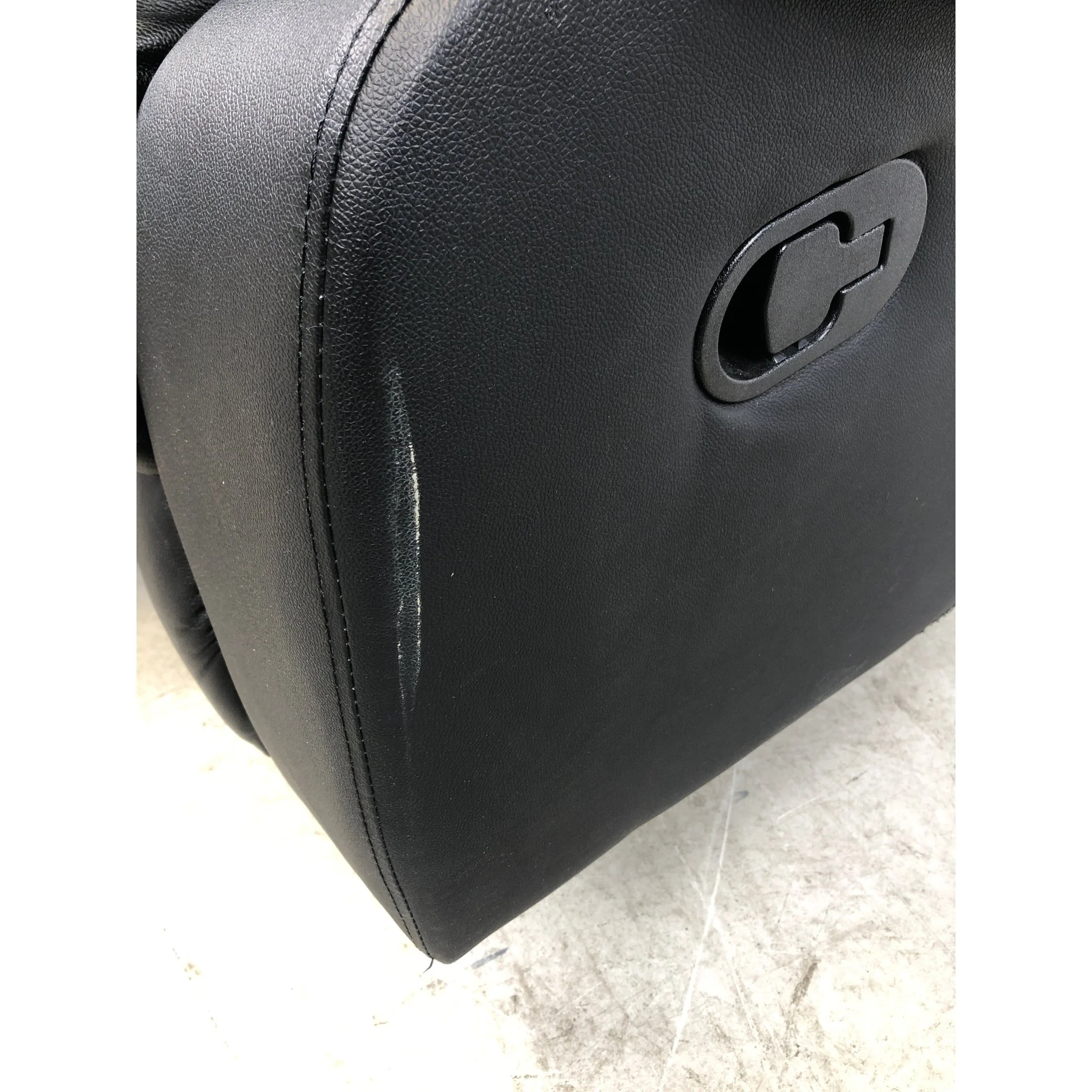 Mora 3-seter sofa fra A-Møbler, sort hud/PU - Image 3