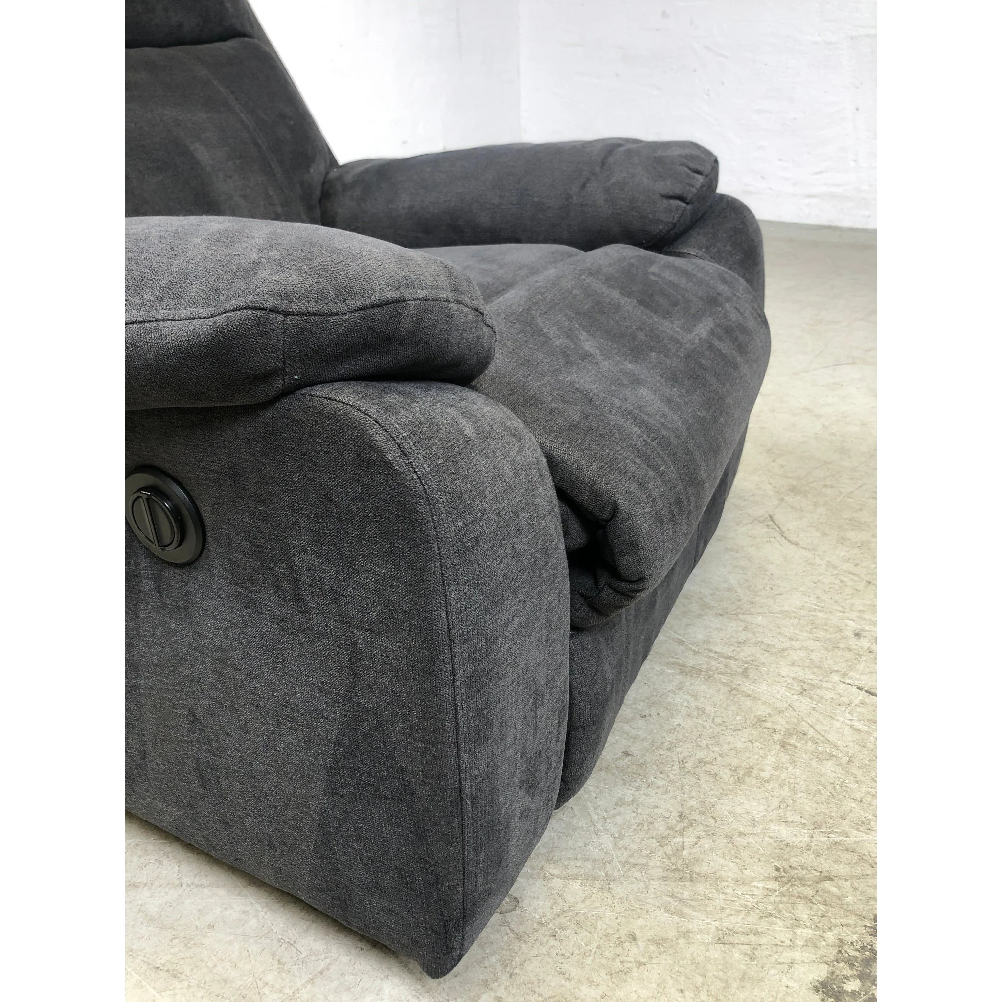 Mora lenestol i mørkegrått microfiber, recliner-funksjon - Image 2