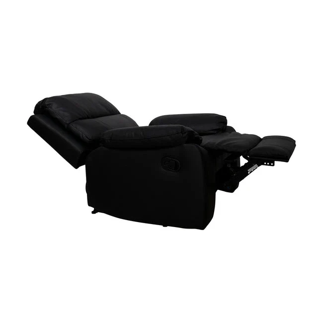 Mora recliner-lenestol, sort Hud/PU - Image 2