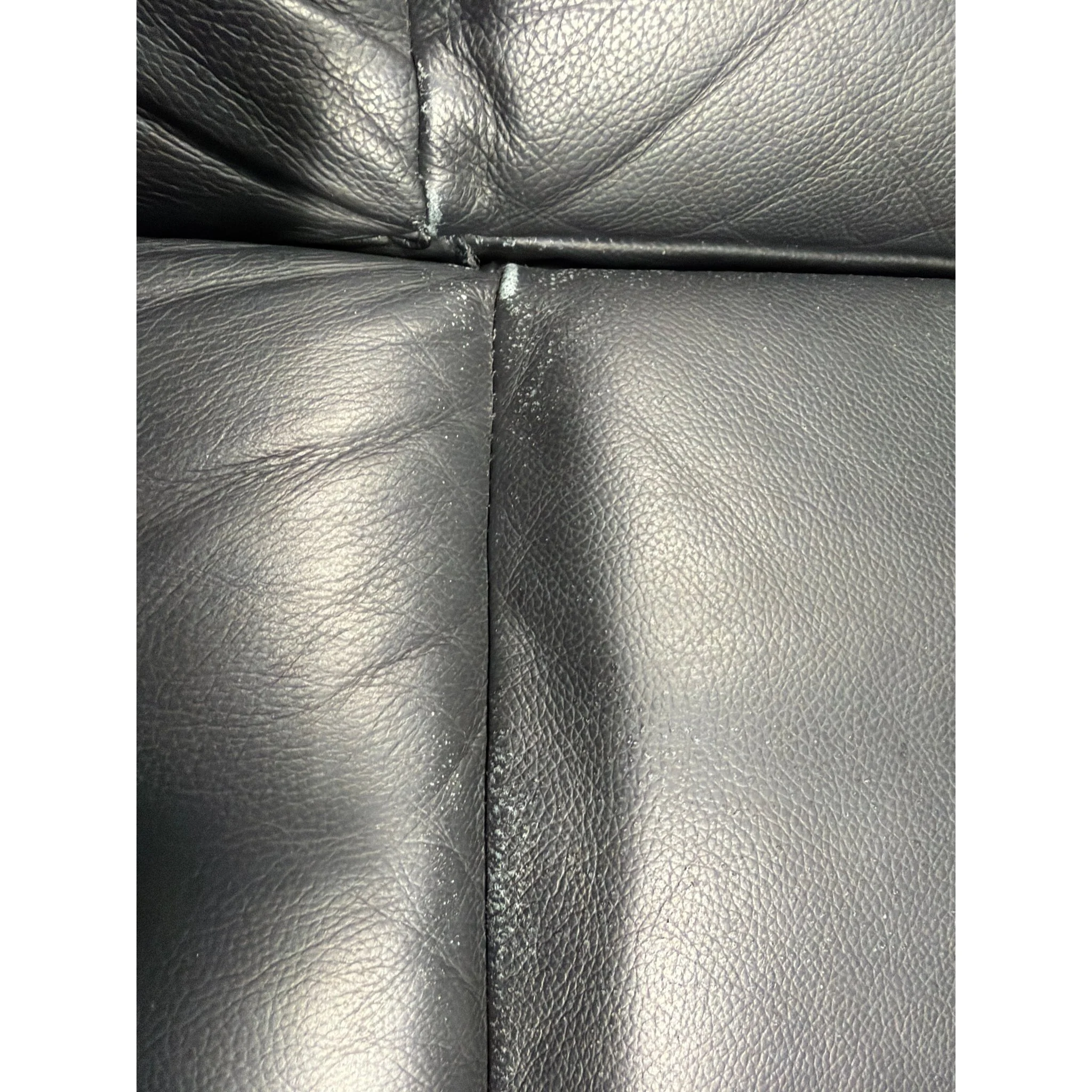 Mora Reclinersofa 2-seter, sort hud/PU - Image 4