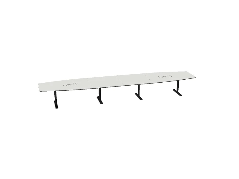 Møtebord fra Svenheim, hvit laminat, 580x120 cm