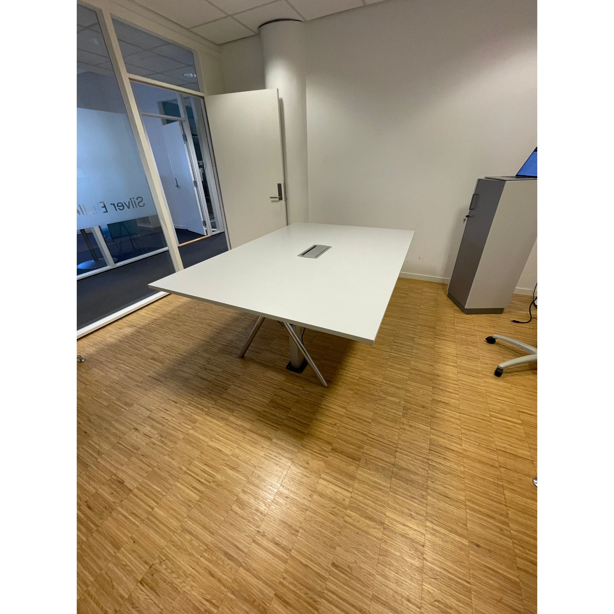 Møtebord fra EFG, lyst grått, 200x140 cm - Image 5