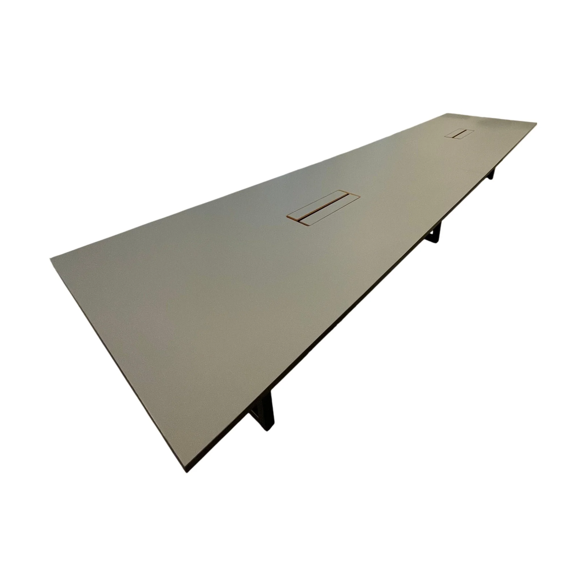 Møtebord fra Kinnarps, mørk grå, 480x120 cm - Image 2