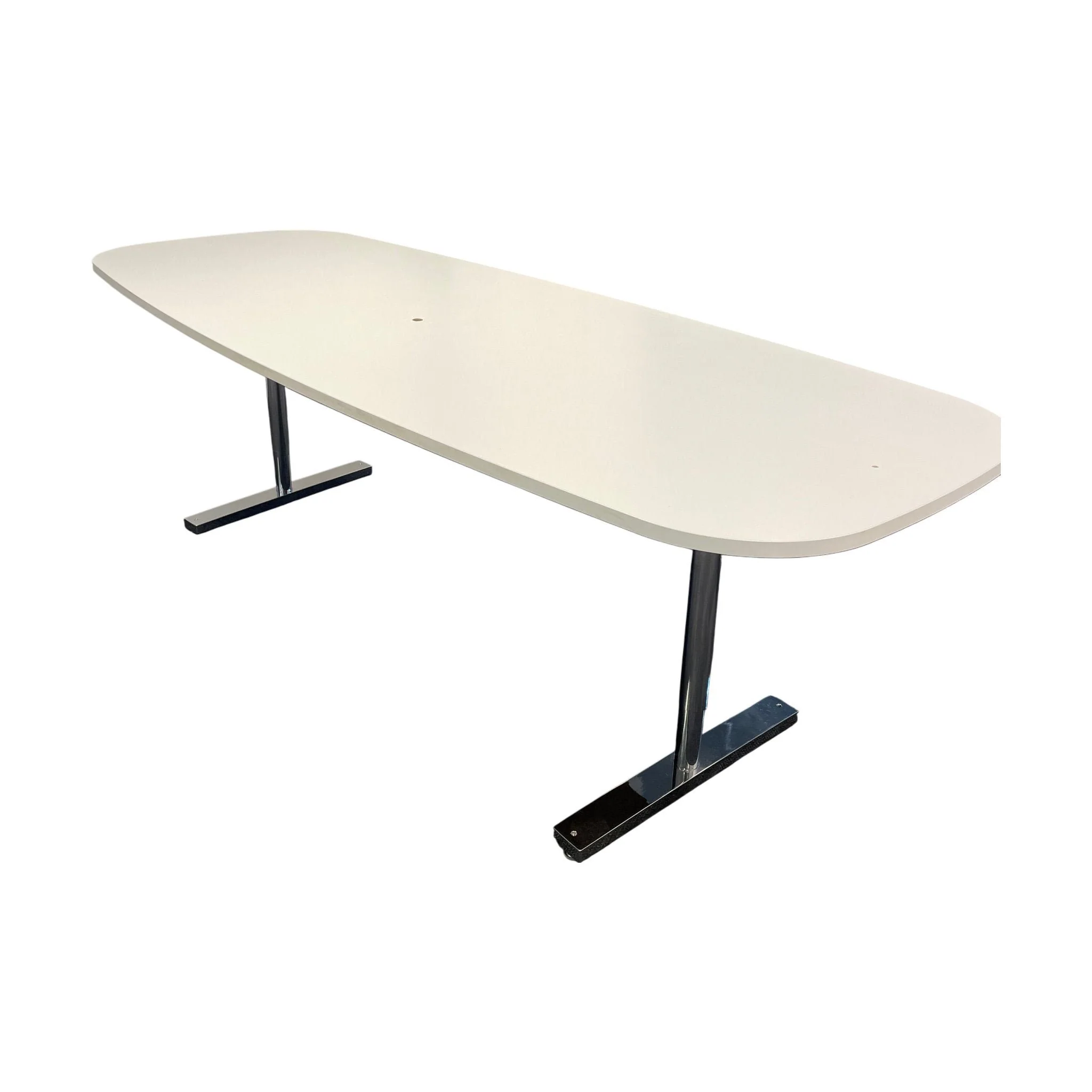 Møtebord, hvit bordplate, 230x90 cm - Image 5