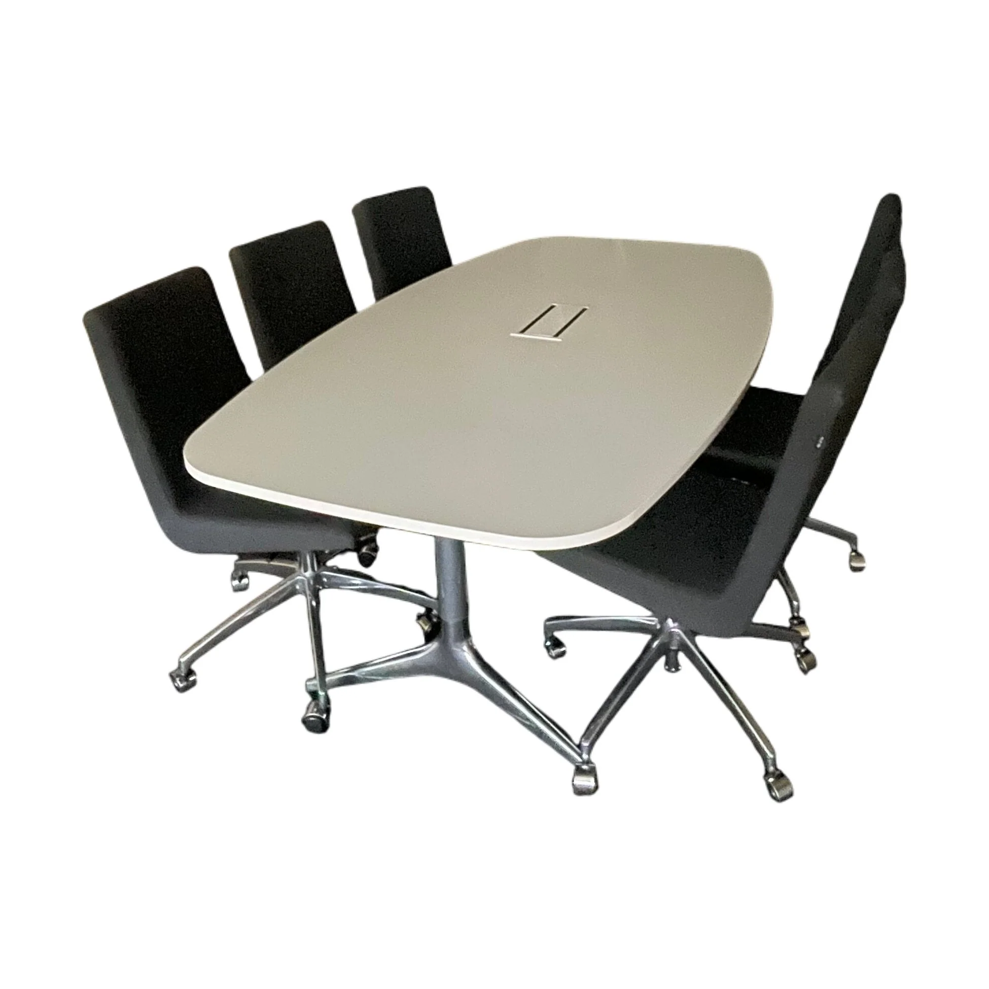 Møtebord, hvit laminat, 210x120 cm - Image 2