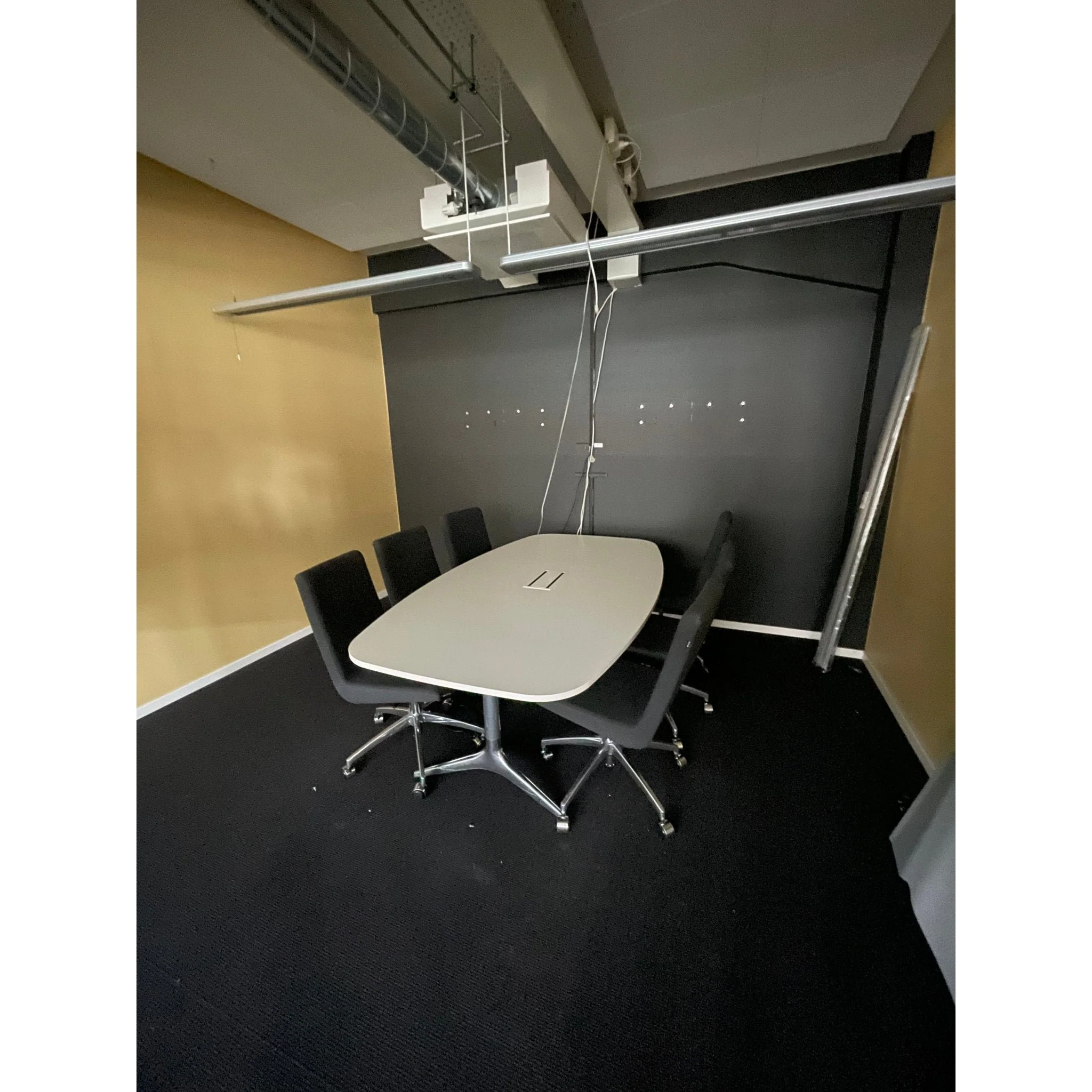 Møtebord, hvit laminat, 210x120 cm - Image 3