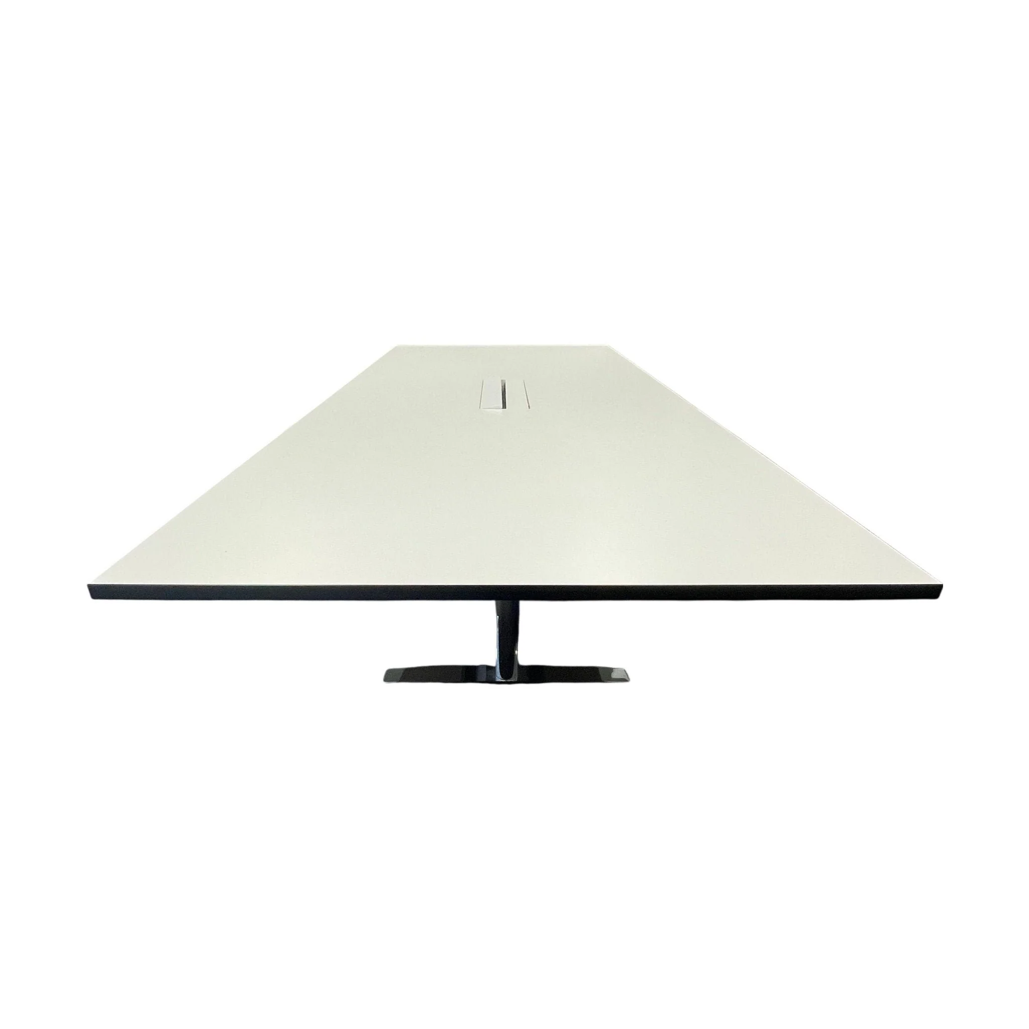 Møtebord, hvit laminat, 260x120 cm