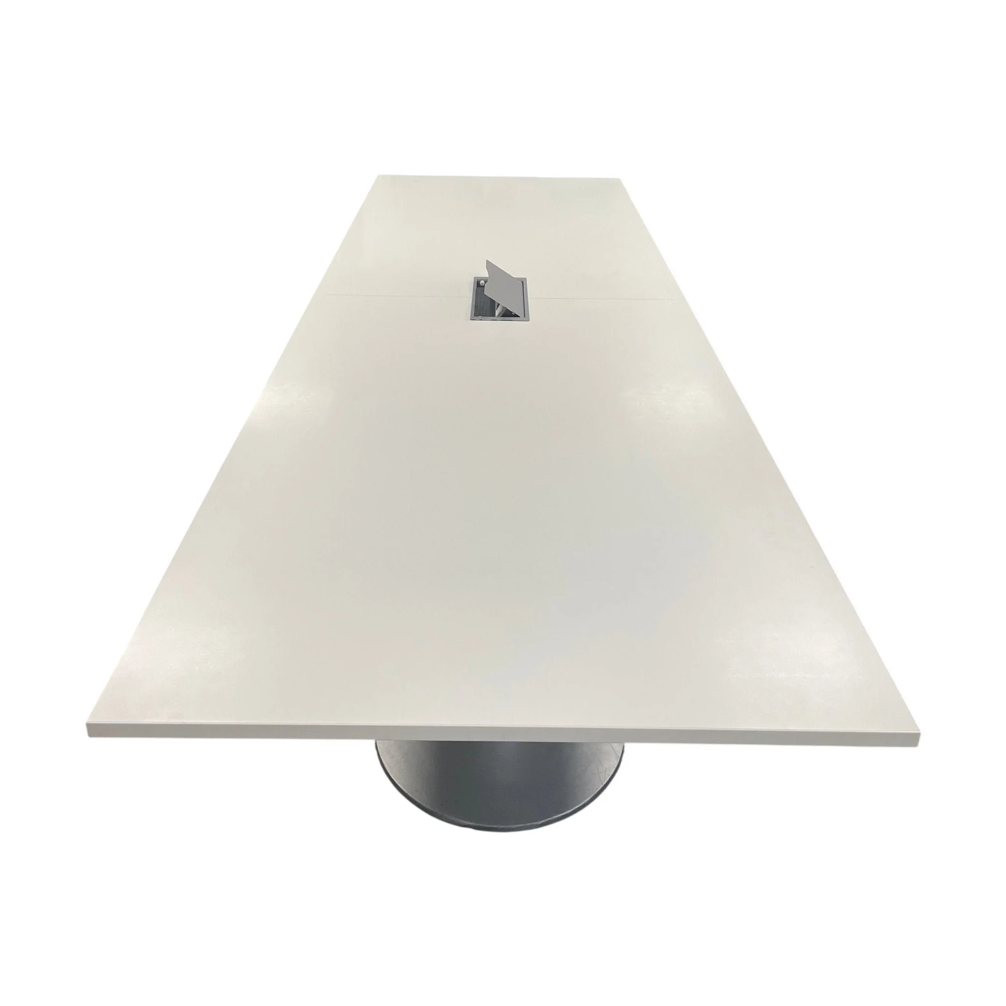 Møtebord, hvit laminat, 300x100 cm - Image 5