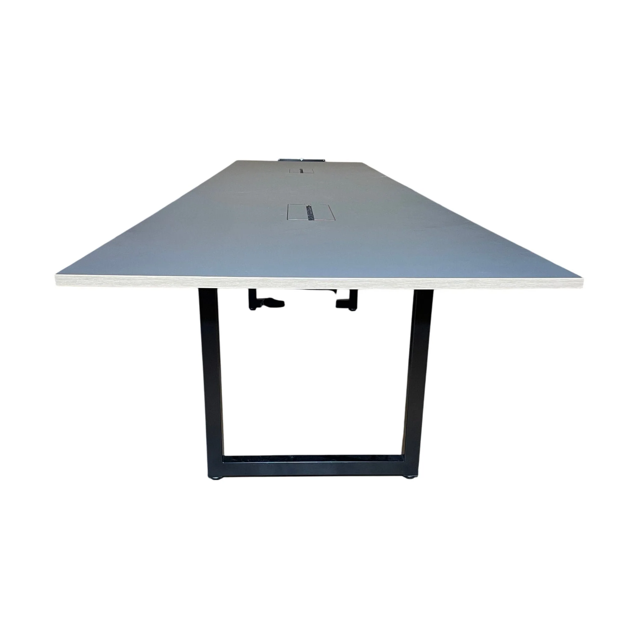 Møtebord, mørk grå, 480x120 cm - Image 3