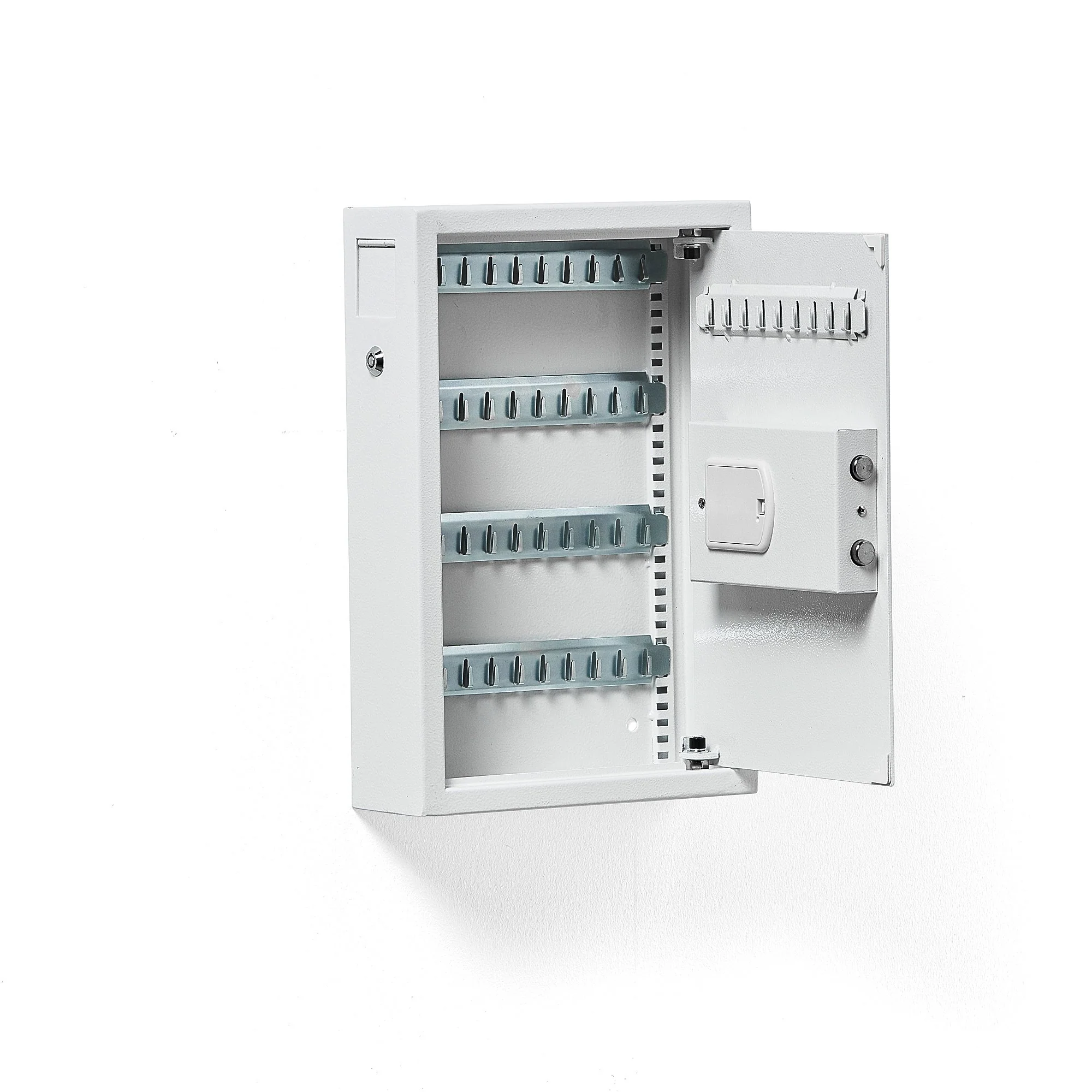Nøkkelskap MORTON, H450 B300 D100 mm, 48 kroker, kodelås - Image 3