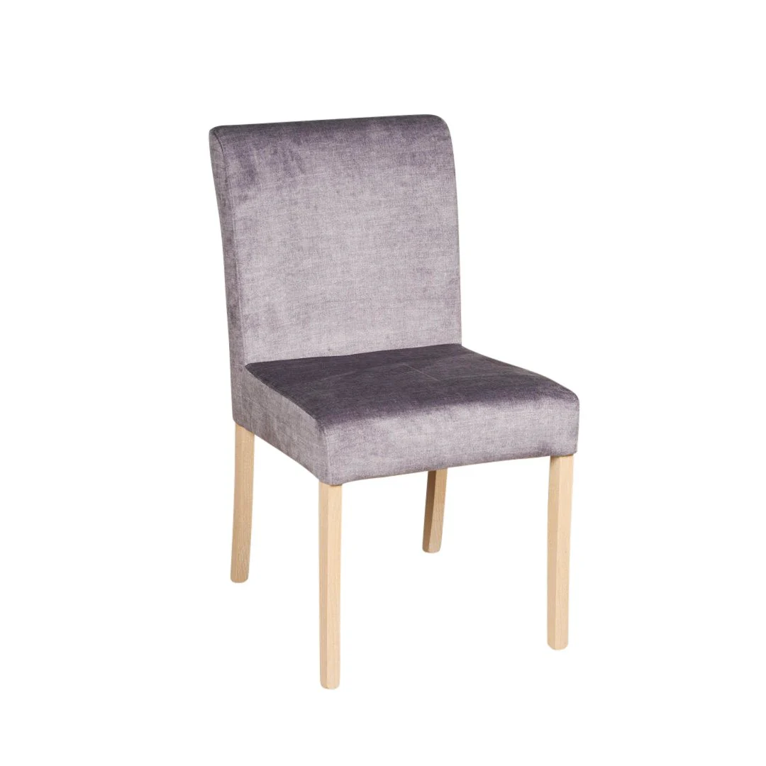 Nova spisestol fra A-Møbler, velour, grå - Image 3