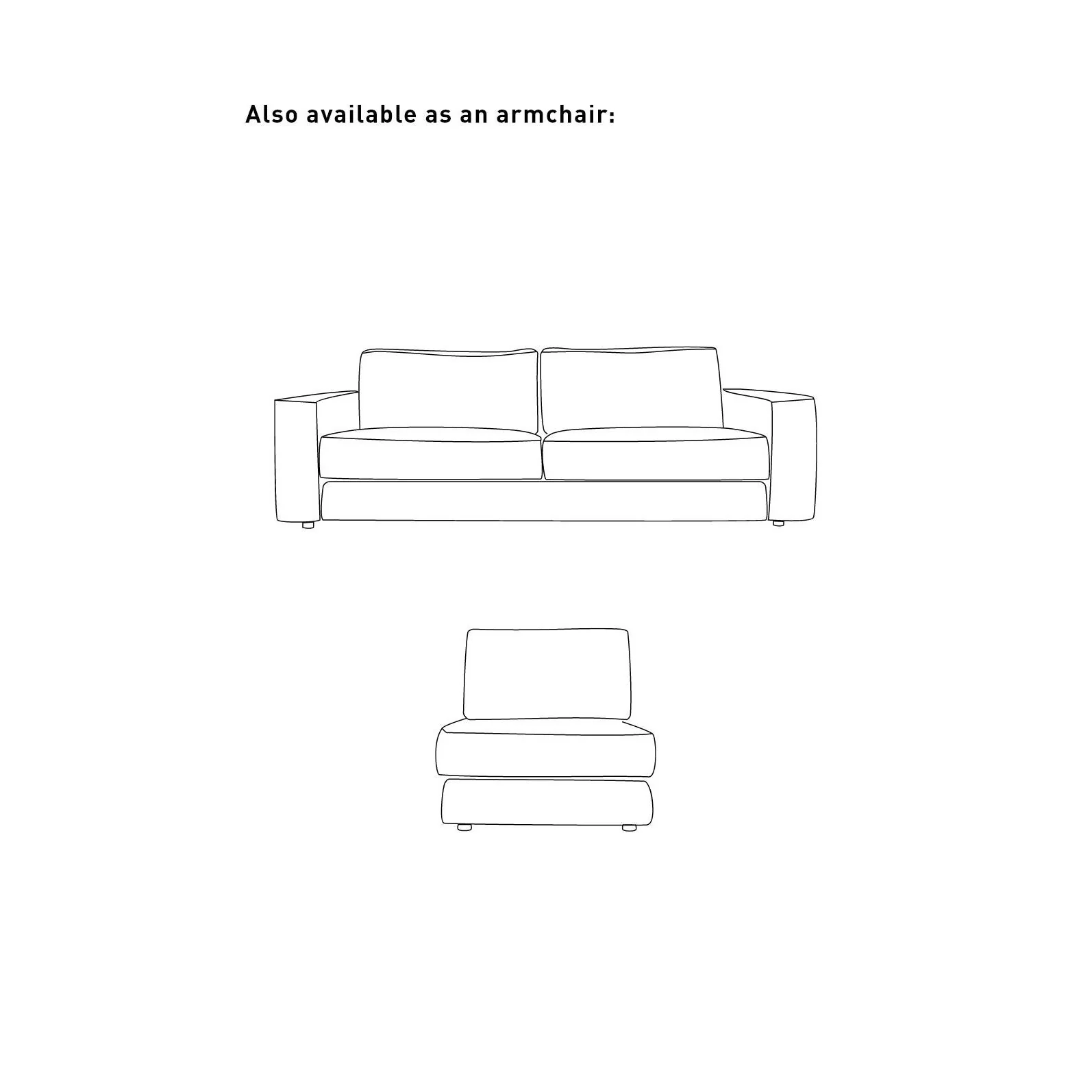 Olivia 3-seter sofa, tekstil - Image 7