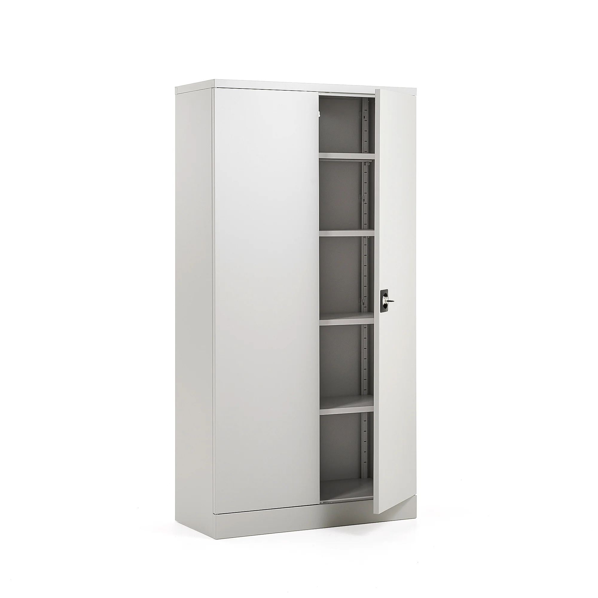 Oppbevaringsskap CLICK, flatpakket, H1800 B916 D422 mm, grÄ
