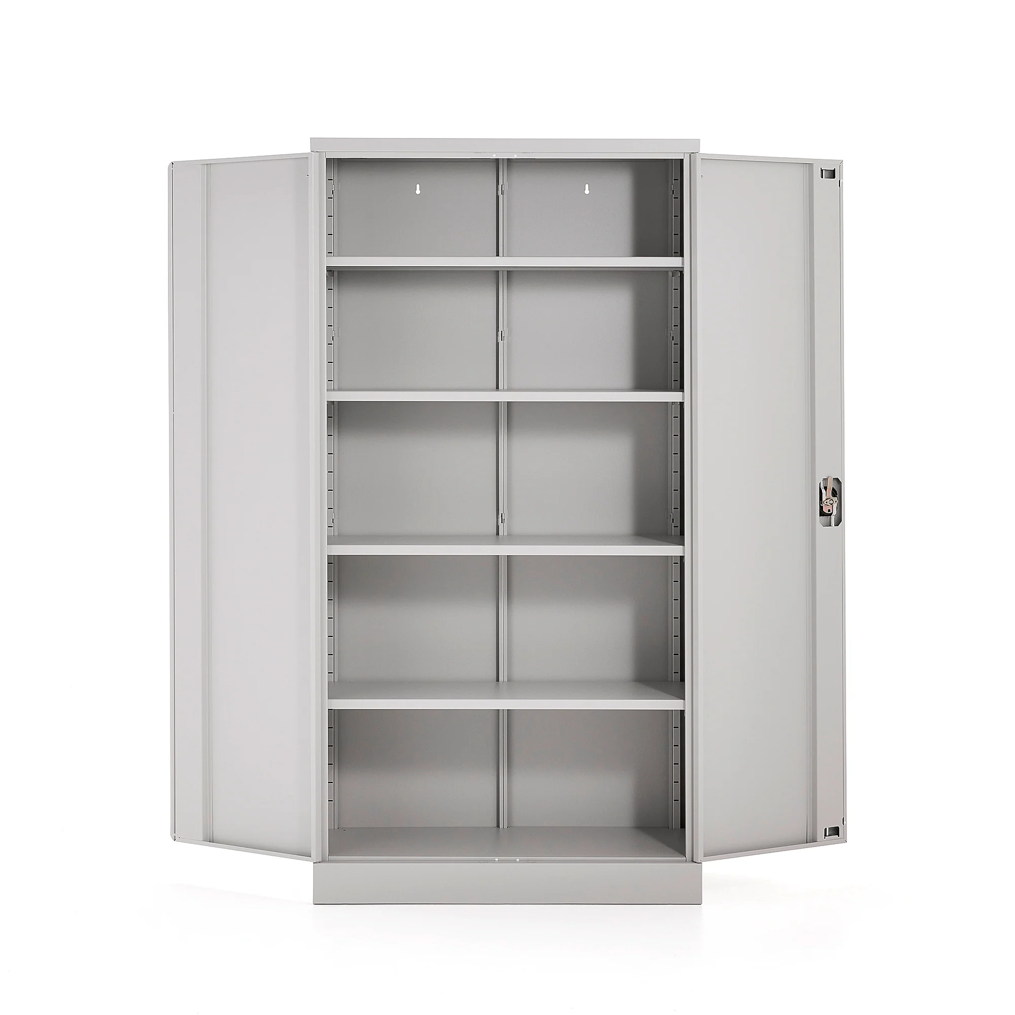 Oppbevaringsskap CLICK, flatpakket, H1800 B916 D422 mm, grÄ - Image 4