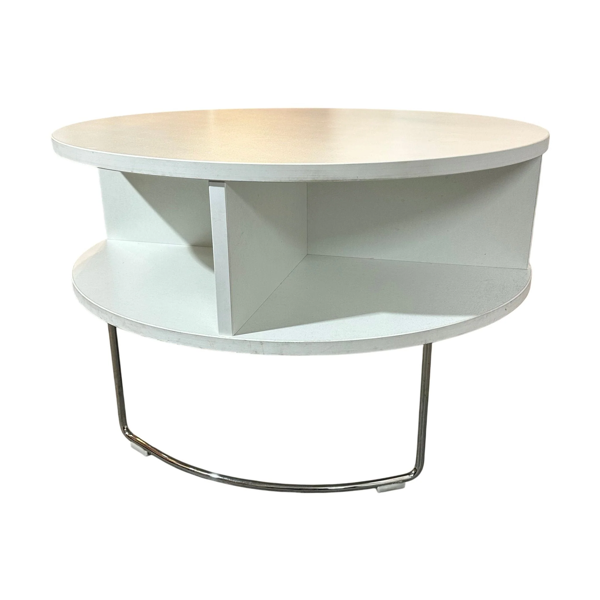 Pivot sidebord fra VAD, hvit, Ø67 cm, h43 cm - Image 3